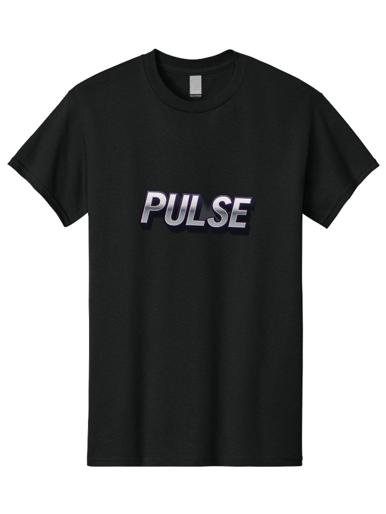 Pulse Men'S Graphic Tee, 100% Cotton, Comfortable Casual Summer Wear, Machine Washable, Pulse, Energy Boost, Vibrant Feel, Modern Typography, Dynamic Design, 3D Text Effect, Bold Font, Energetic Vibe Bab259 13