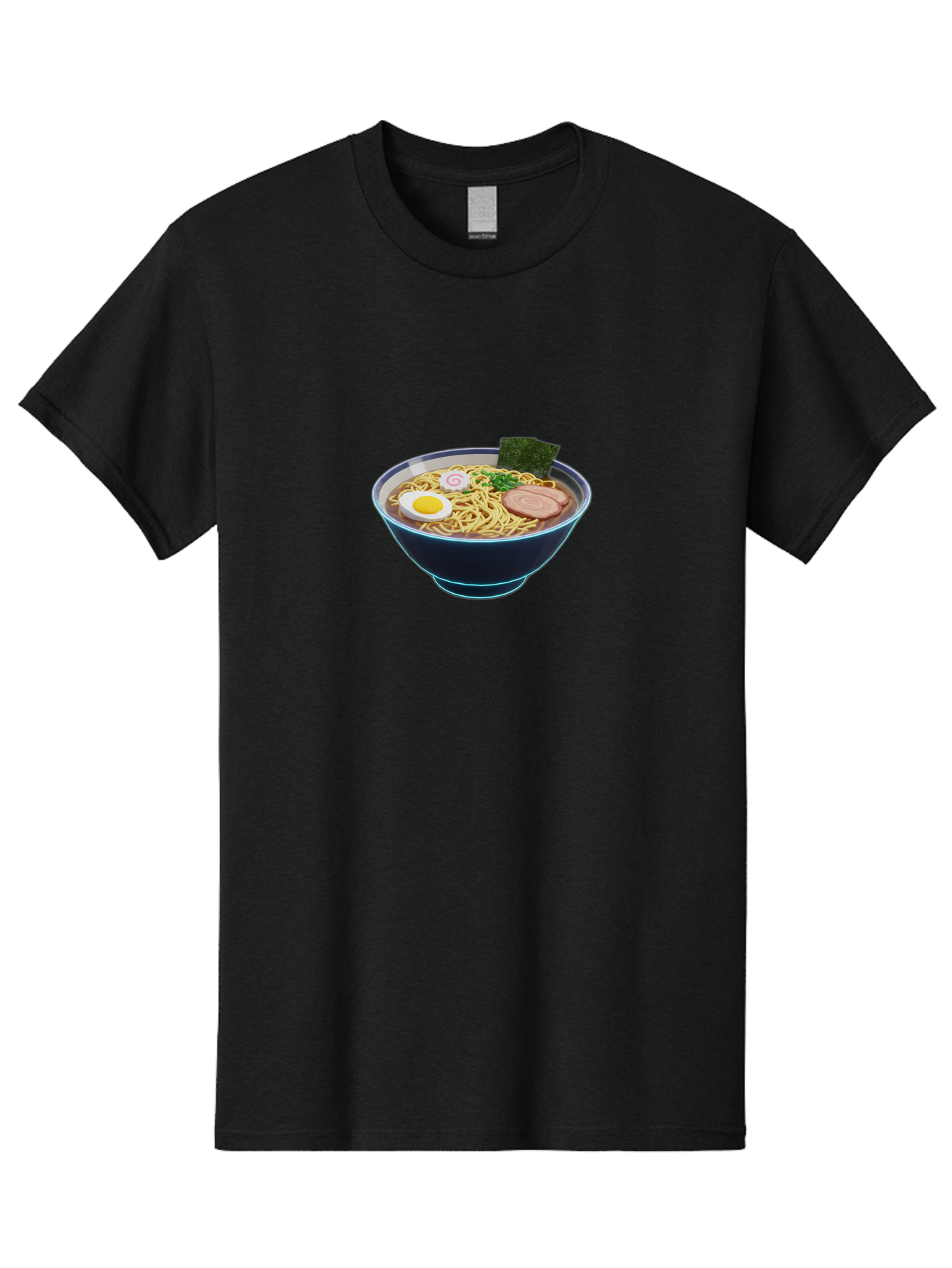 Ramen-1 Men'S Graphic Tee, 100% Cotton, Comfortable Casual Summer Wear, Machine Washable, Steaming Bowl Of Ramen Noodles, Slices Of Pork, Boiled Egg, Seaweed, Spring Onions, Japanese Cuisine, Comfort Food, Savory Broth, Noodle Soup, Bab275 3