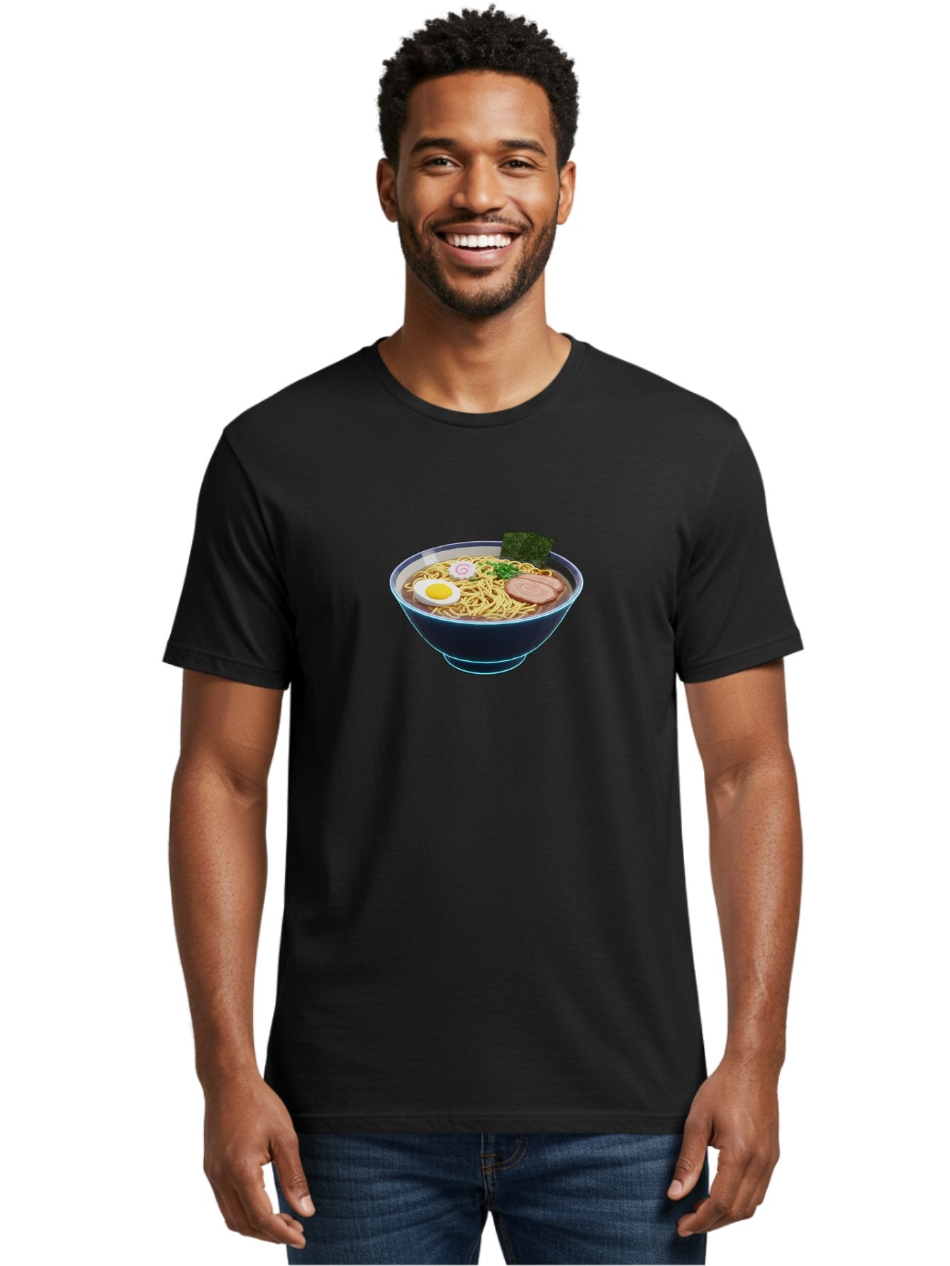 Ramen-1 Men'S Graphic Tee, 100% Cotton, Comfortable Casual Summer Wear, Machine Washable, Steaming Bowl Of Ramen Noodles, Slices Of Pork, Boiled Egg, Seaweed, Spring Onions, Japanese Cuisine, Comfort Food, Savory Broth, Noodle Soup, Bab275 29