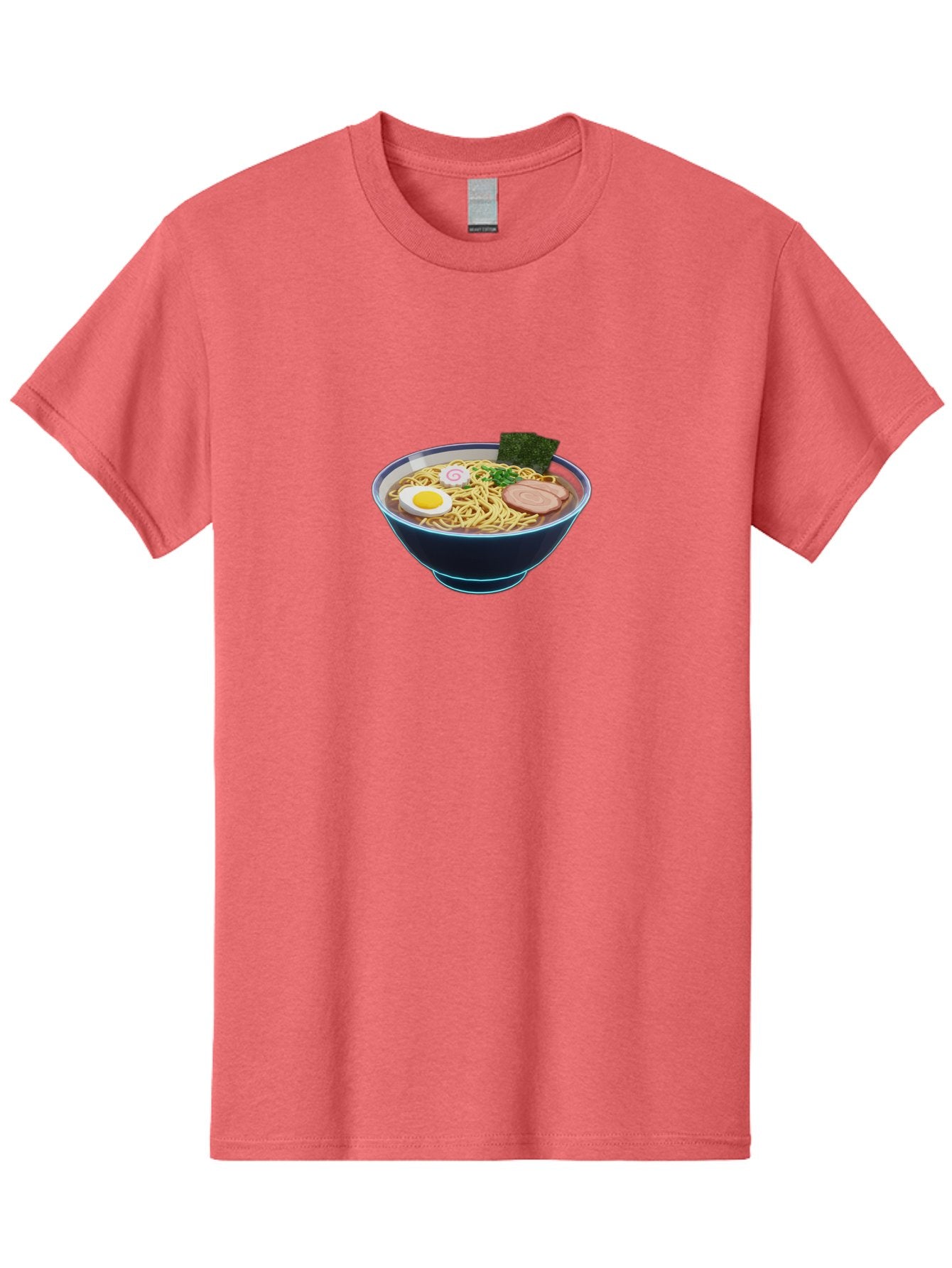Ramen-1 Men'S Graphic Tee, 100% Cotton, Comfortable Casual Summer Wear, Machine Washable, Steaming Bowl Of Ramen Noodles, Slices Of Pork, Boiled Egg, Seaweed, Spring Onions, Japanese Cuisine, Comfort Food, Savory Broth, Noodle Soup, Bab275 8