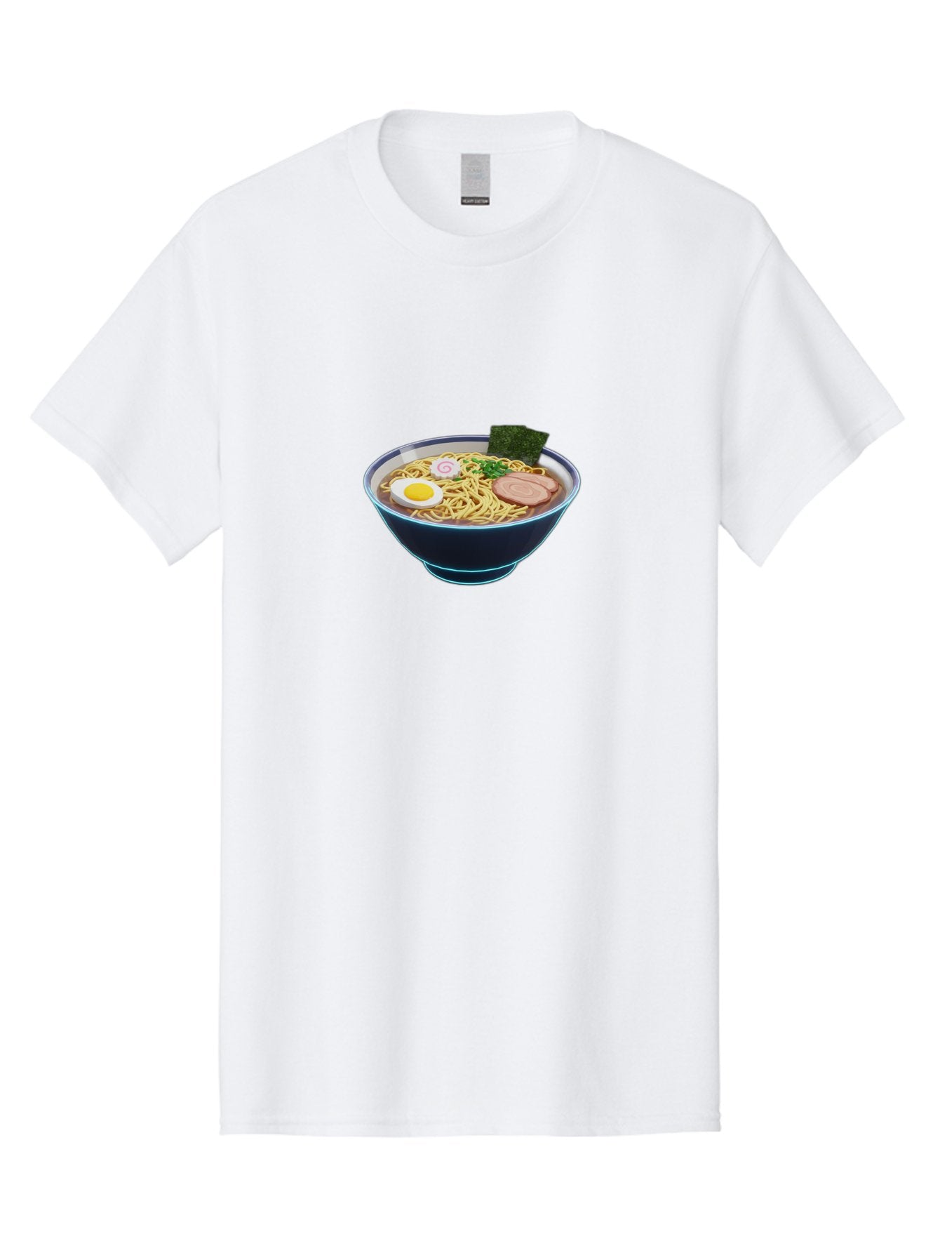 Ramen-1 Men'S Graphic Tee, 100% Cotton, Comfortable Casual Summer Wear, Machine Washable, Steaming Bowl Of Ramen Noodles, Slices Of Pork, Boiled Egg, Seaweed, Spring Onions, Japanese Cuisine, Comfort Food, Savory Broth, Noodle Soup, Bab275