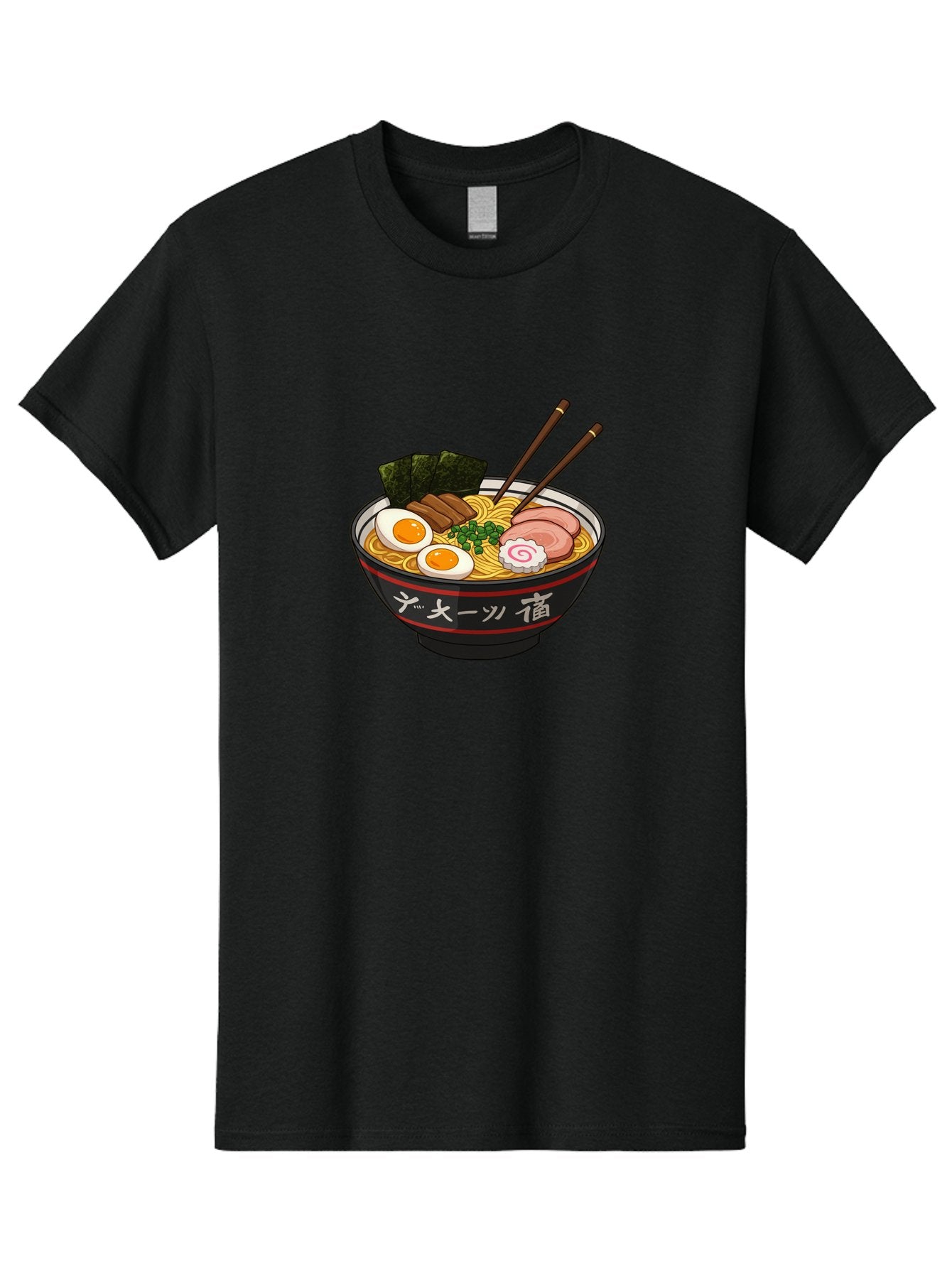 Ramen-10 Men'S Graphic Tee, 100% Cotton, Comfortable Casual Summer Wear, Machine Washable, Ramen Noodles, Japanese Cuisine, Savory Broth, Boiled Egg, Sliced Pork, Seaweed, Chopsticks, Asian Food, Noodle Soup Bab276 12