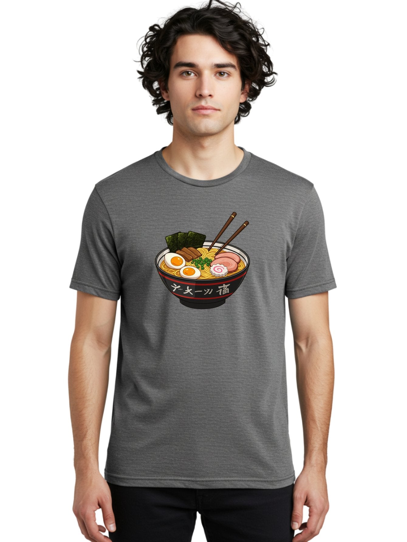 Ramen-10 Men'S Graphic Tee, 100% Cotton, Comfortable Casual Summer Wear, Machine Washable, Ramen Noodles, Japanese Cuisine, Savory Broth, Boiled Egg, Sliced Pork, Seaweed, Chopsticks, Asian Food, Noodle Soup Bab276 16