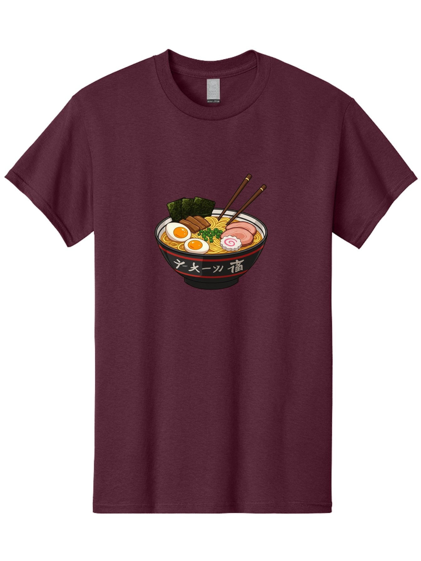 Ramen-10 Men'S Graphic Tee, 100% Cotton, Comfortable Casual Summer Wear, Machine Washable, Ramen Noodles, Japanese Cuisine, Savory Broth, Boiled Egg, Sliced Pork, Seaweed, Chopsticks, Asian Food, Noodle Soup Bab276 13