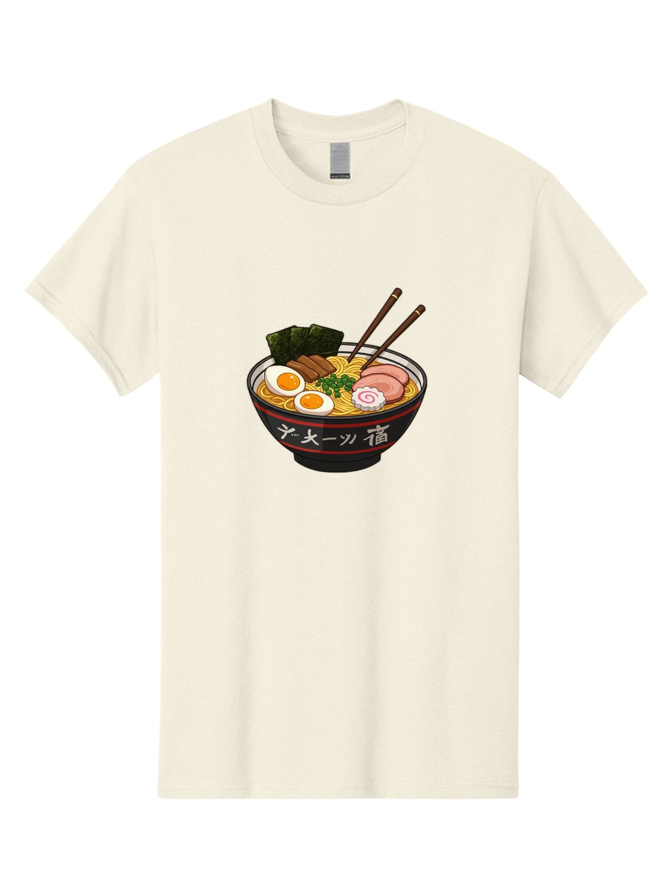 Ramen-10 Men'S Graphic Tee, 100% Cotton, Comfortable Casual Summer Wear, Machine Washable, Ramen Noodles, Japanese Cuisine, Savory Broth, Boiled Egg, Sliced Pork, Seaweed, Chopsticks, Asian Food, Noodle Soup Bab276 8