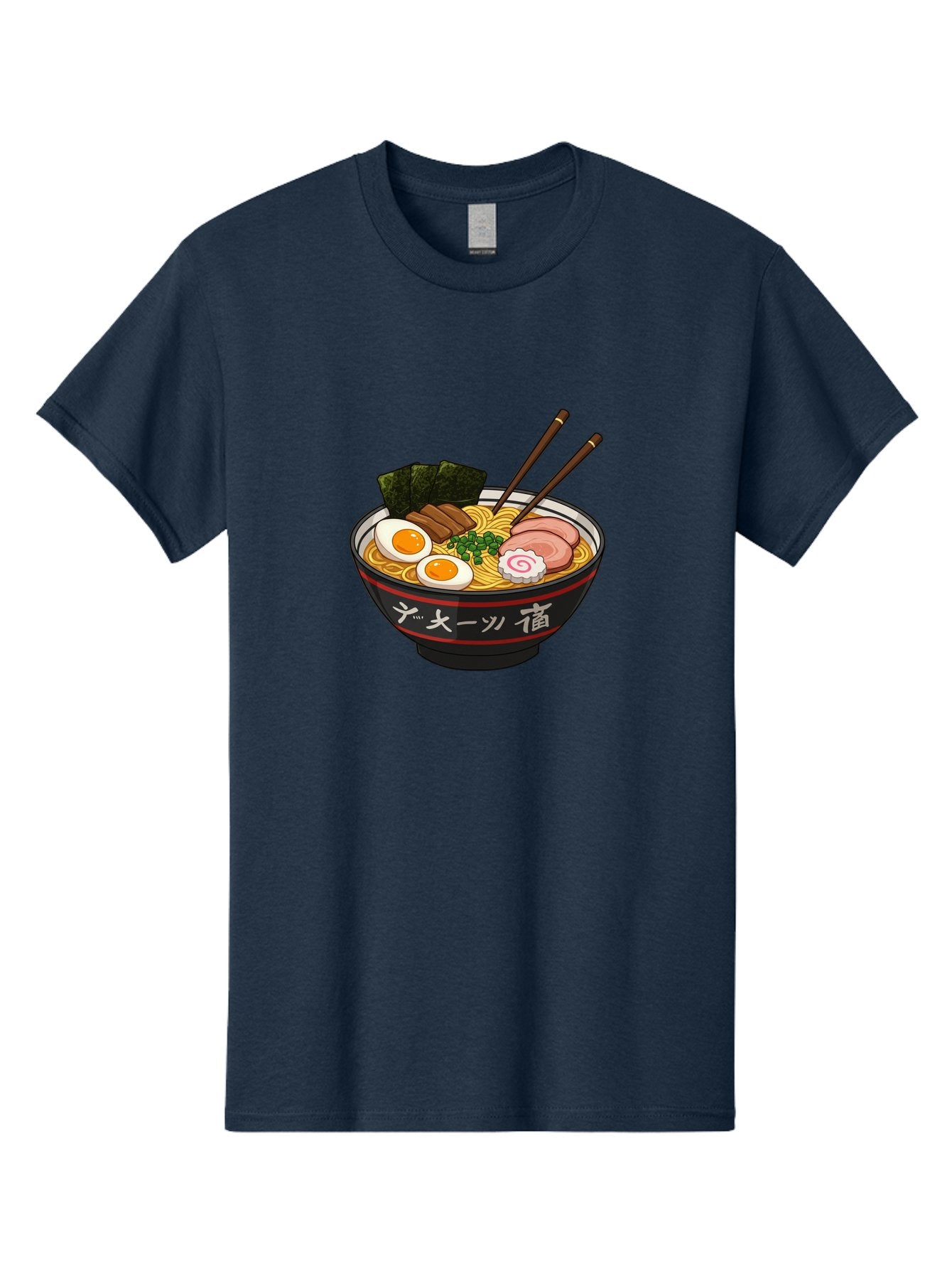 Ramen-10 Men'S Graphic Tee, 100% Cotton, Comfortable Casual Summer Wear, Machine Washable, Ramen Noodles, Japanese Cuisine, Savory Broth, Boiled Egg, Sliced Pork, Seaweed, Chopsticks, Asian Food, Noodle Soup Bab276 14