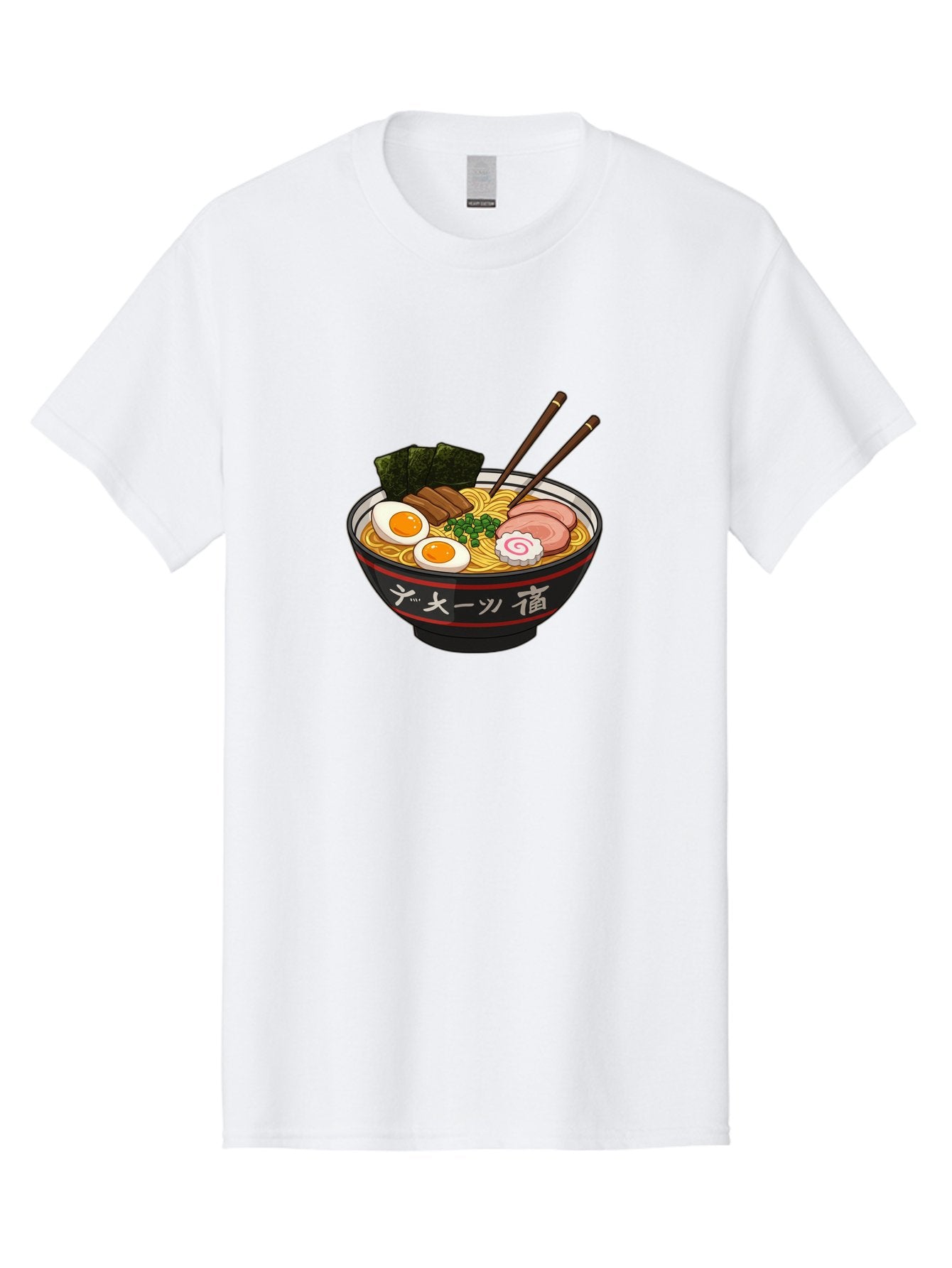 Ramen-10 Men'S Graphic Tee, 100% Cotton, Comfortable Casual Summer Wear, Machine Washable, Ramen Noodles, Japanese Cuisine, Savory Broth, Boiled Egg, Sliced Pork, Seaweed, Chopsticks, Asian Food, Noodle Soup Bab276 15