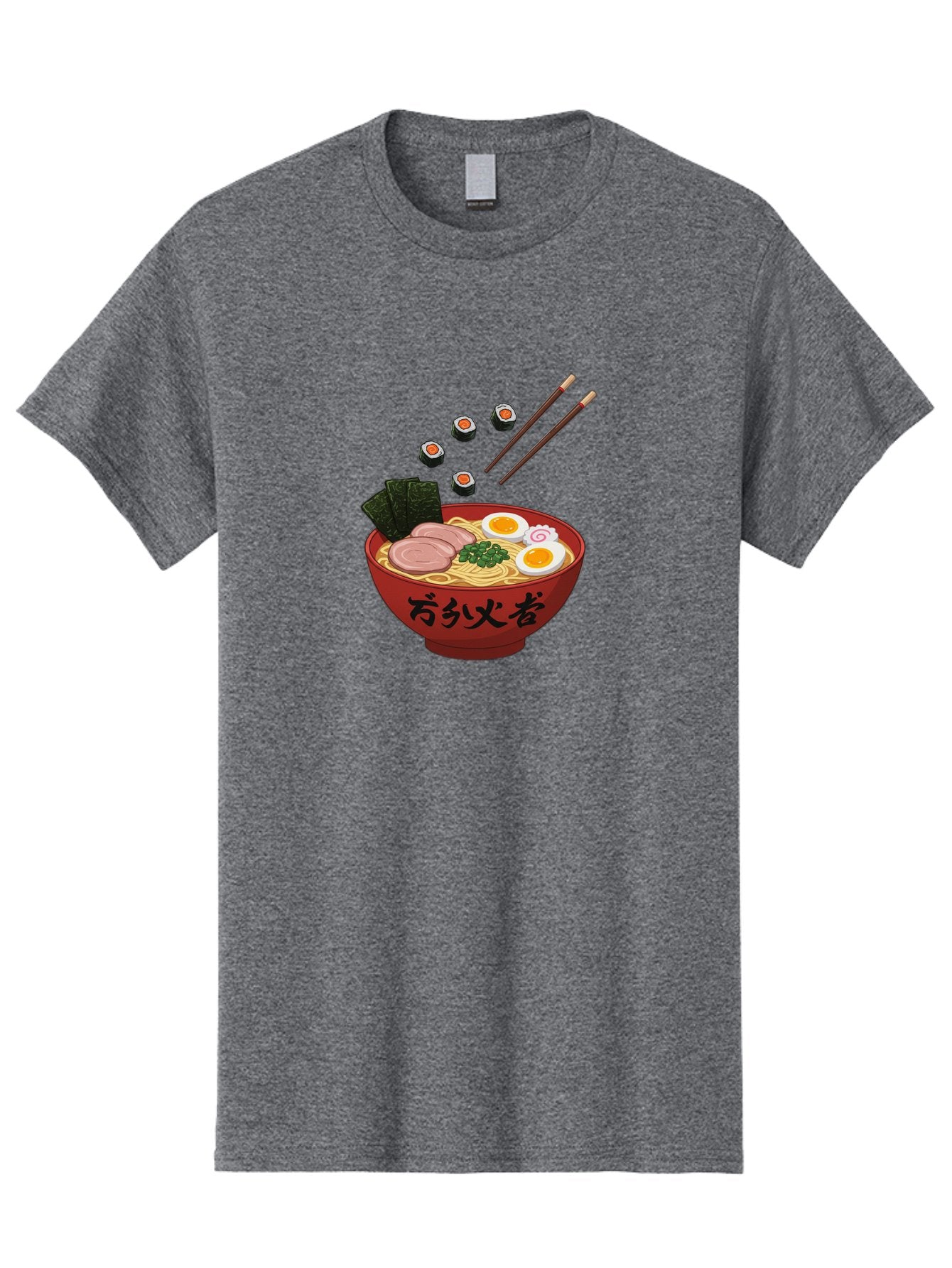 Ramen-11 Men'S Graphic Tee, 100% Cotton, Comfortable Casual Summer Wear, Machine Washable, Ramen Noodles, Japanese Cuisine, Savory Soup, Boiled Egg, Sliced Meat, Seaweed, Sushi Rolls, Chopsticks, Naruto, Asian Food, Noodle Bowl Bab277 9