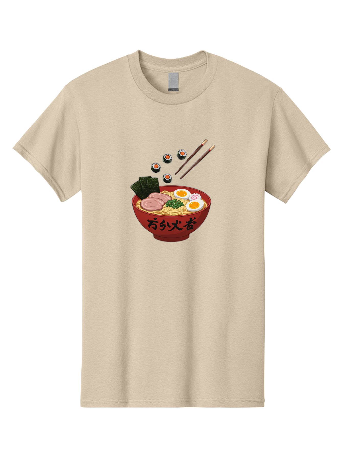 Ramen-11 Men'S Graphic Tee, 100% Cotton, Comfortable Casual Summer Wear, Machine Washable, Ramen Noodles, Japanese Cuisine, Savory Soup, Boiled Egg, Sliced Meat, Seaweed, Sushi Rolls, Chopsticks, Naruto, Asian Food, Noodle Bowl Bab277 17