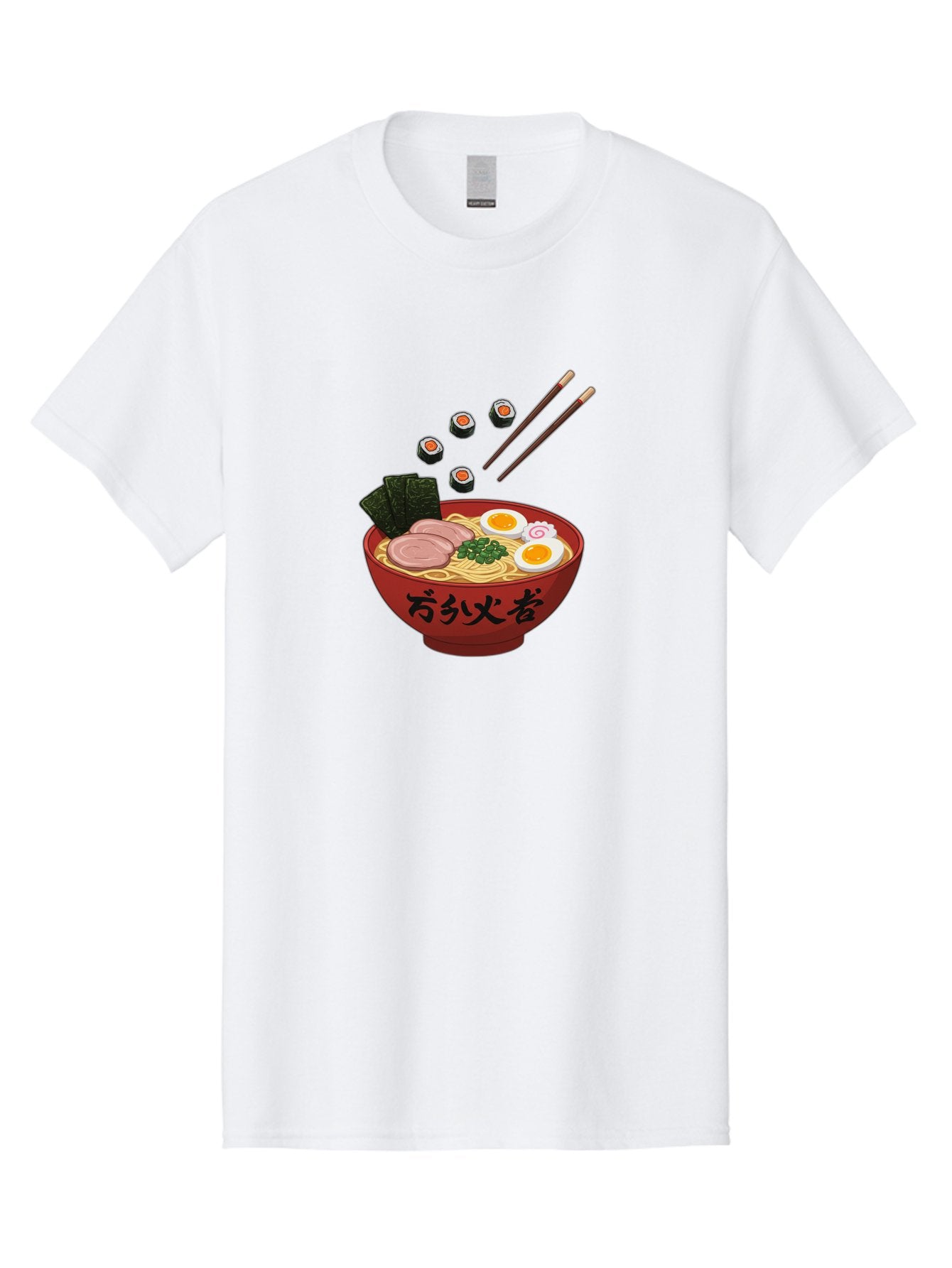 Ramen-11 Men'S Graphic Tee, 100% Cotton, Comfortable Casual Summer Wear, Machine Washable, Ramen Noodles, Japanese Cuisine, Savory Soup, Boiled Egg, Sliced Meat, Seaweed, Sushi Rolls, Chopsticks, Naruto, Asian Food, Noodle Bowl Bab277 15
