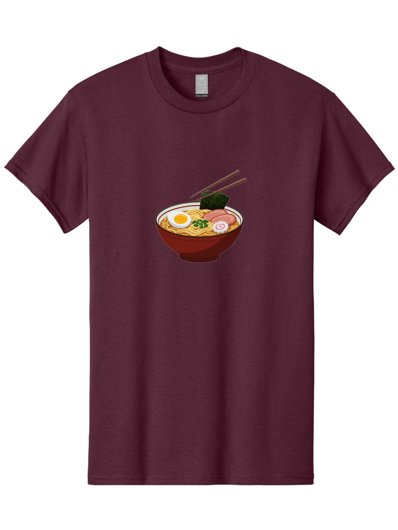 Ramen-12 Men'S Graphic Tee, 100% Cotton, Comfortable Casual Summer Wear, Machine Washable, Ramen Noodles, Boiled Egg, Sliced Pork, Seaweed, Green Onions, Narutomaki, Chopsticks, Japanese Cuisine, Noodle Soup, Comfort Food Bab278 25