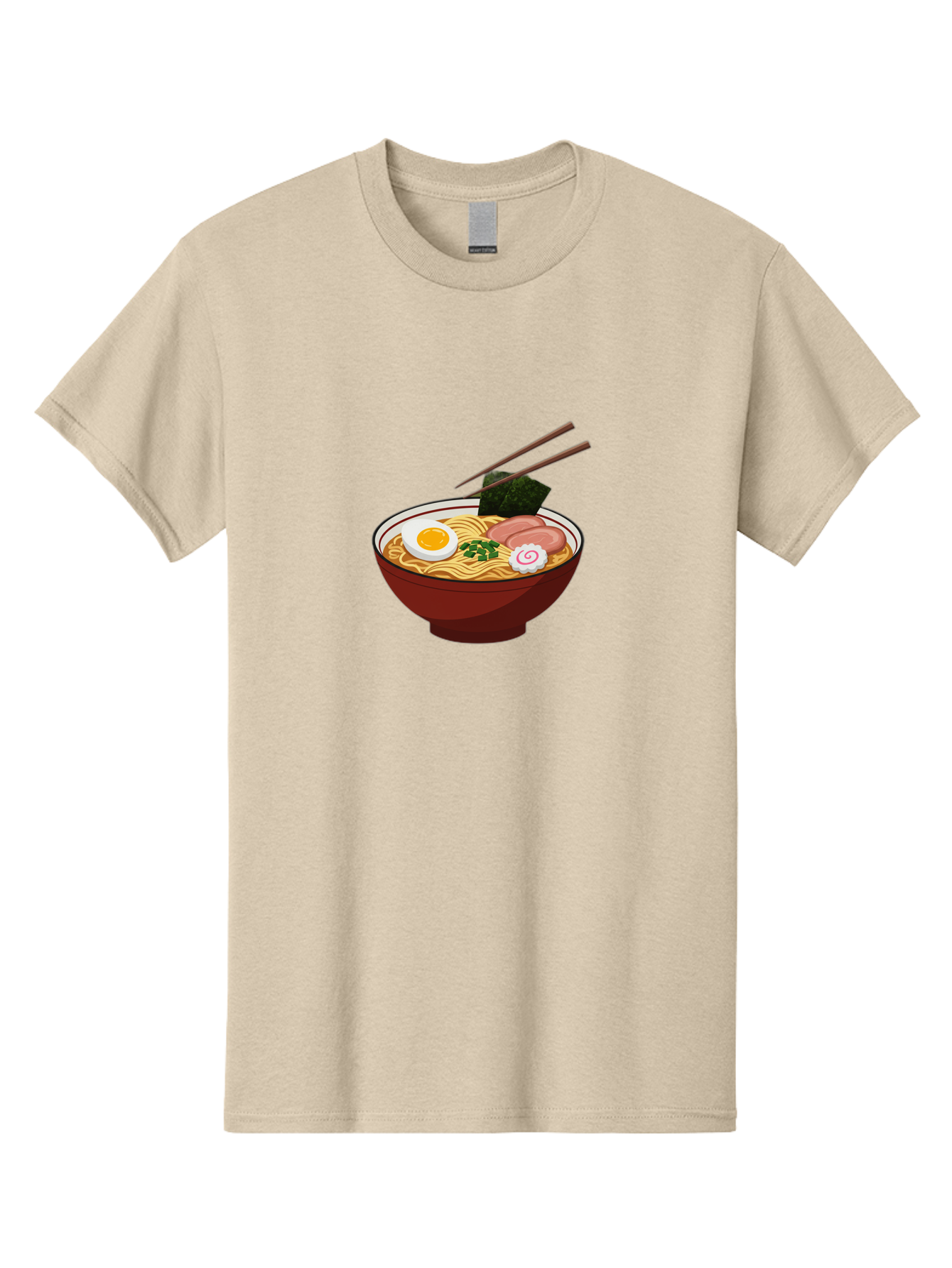 Ramen-12 Men'S Graphic Tee, 100% Cotton, Comfortable Casual Summer Wear, Machine Washable, Ramen Noodles, Boiled Egg, Sliced Pork, Seaweed, Green Onions, Narutomaki, Chopsticks, Japanese Cuisine, Noodle Soup, Comfort Food Bab278 21