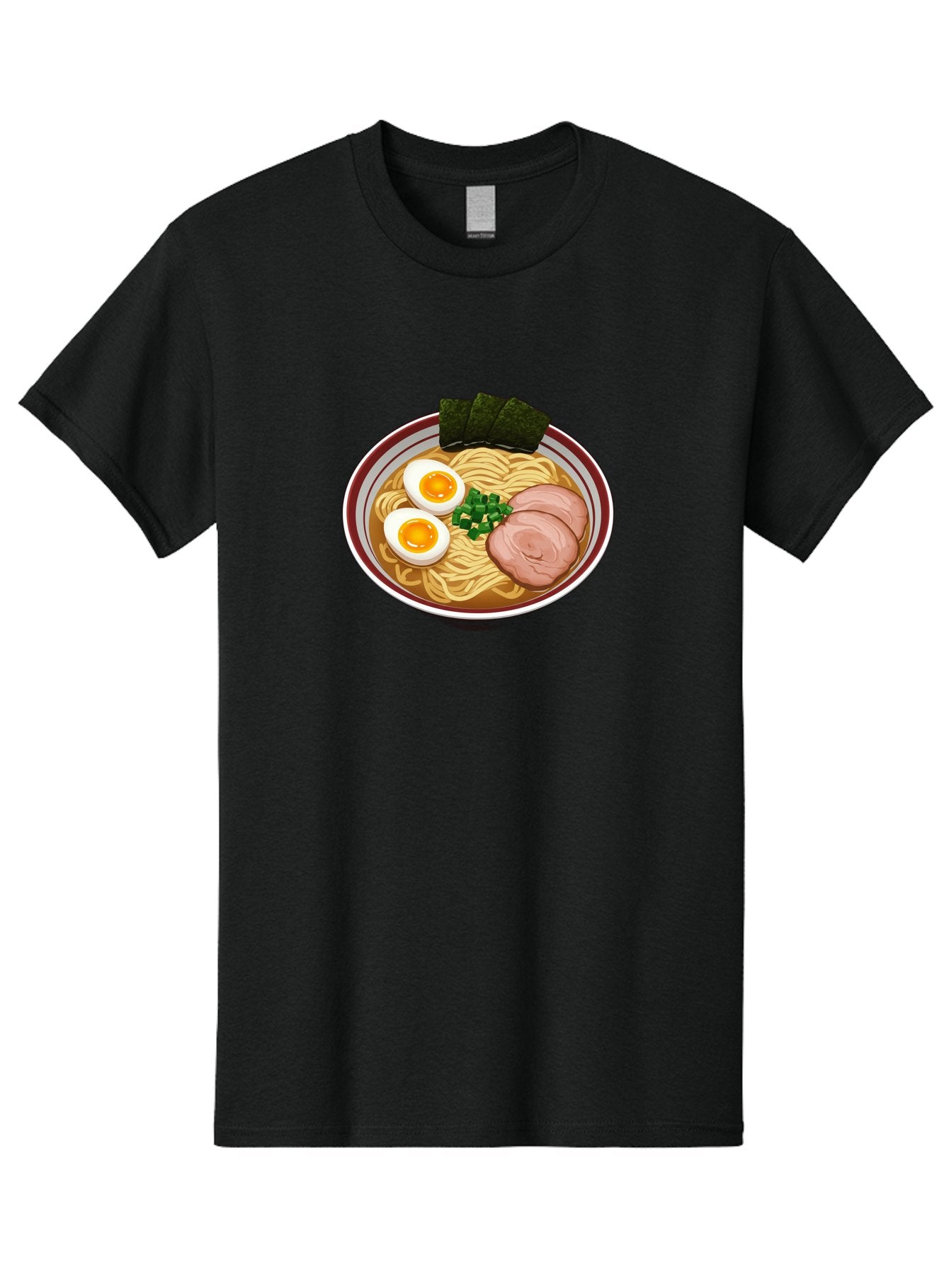 Ramen-13 Men'S Graphic Tee, 100% Cotton, Comfortable Casual Summer Wear, Machine Washable, Bowl Of Ramen, Steaming Hot Noodles, Sliced Pork, Soft-Boiled Egg, Seaweed, Green Onions, Savory Broth, Japanese Cuisine, Comforting Dish, Noodle Soup Bab279 7