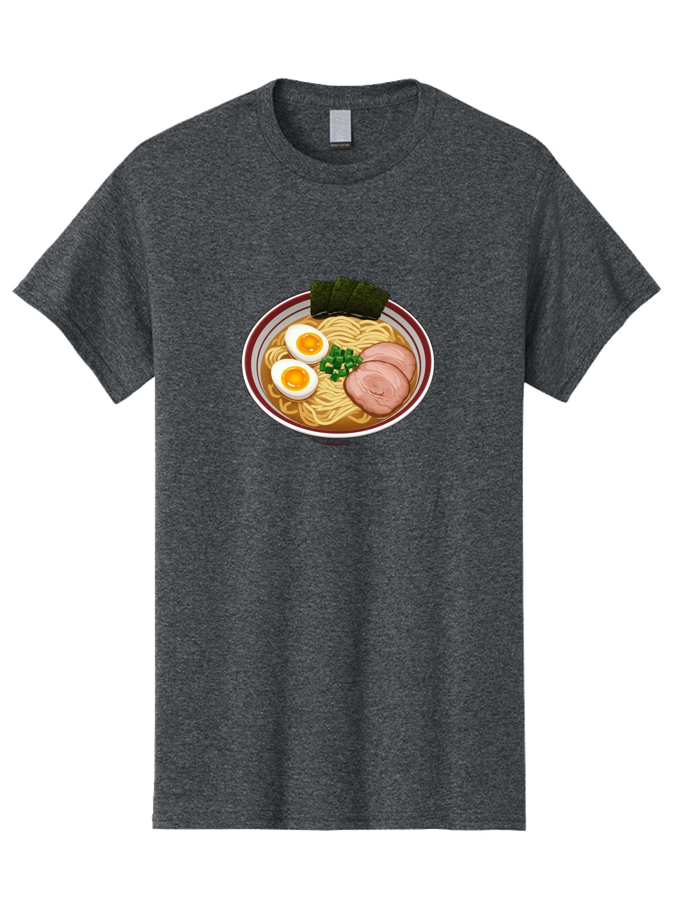 Ramen-13 Men'S Graphic Tee, 100% Cotton, Comfortable Casual Summer Wear, Machine Washable, Bowl Of Ramen, Steaming Hot Noodles, Sliced Pork, Soft-Boiled Egg, Seaweed, Green Onions, Savory Broth, Japanese Cuisine, Comforting Dish, Noodle Soup Bab279