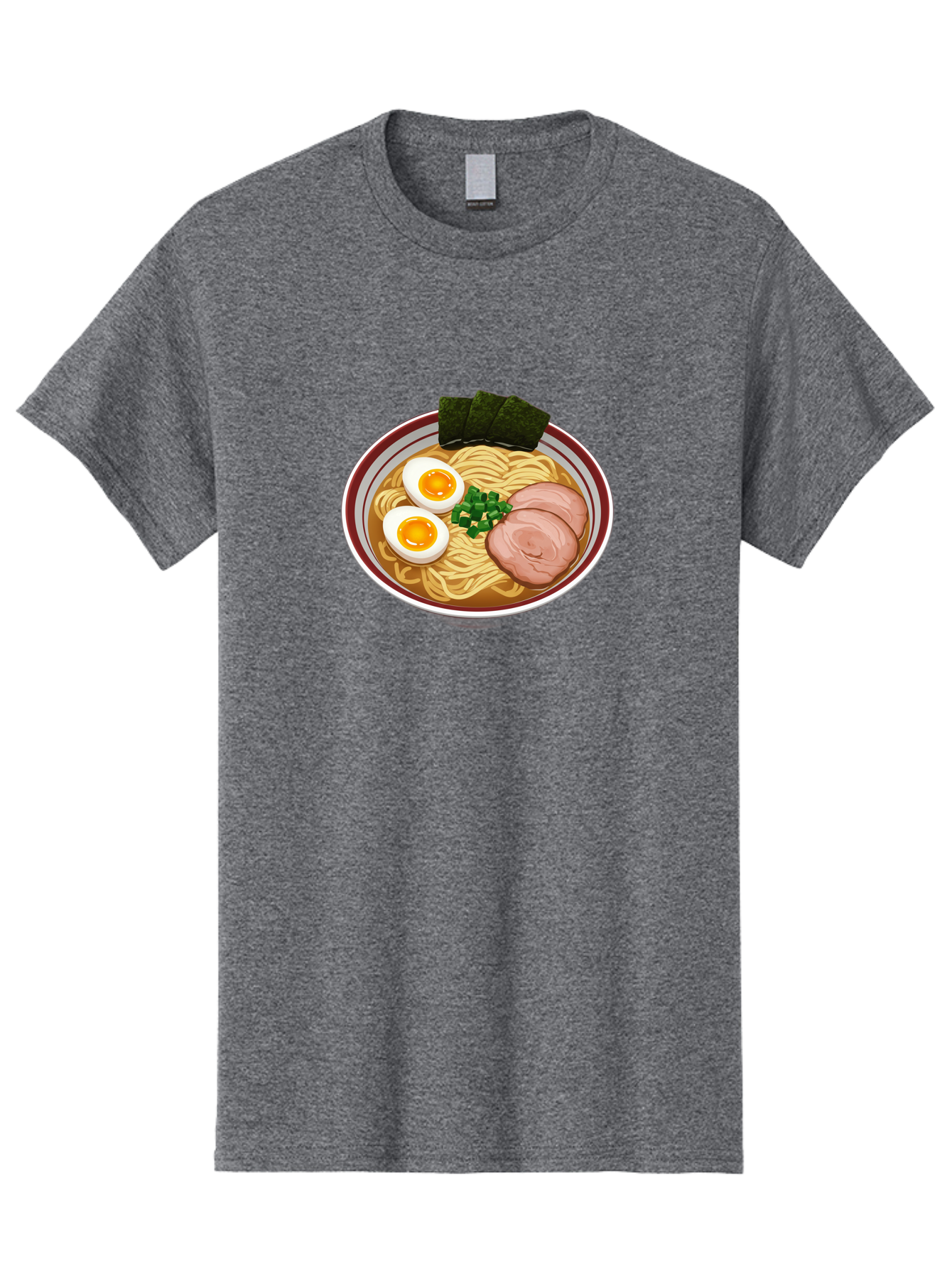 Ramen-13 Men'S Graphic Tee, 100% Cotton, Comfortable Casual Summer Wear, Machine Washable, Bowl Of Ramen, Steaming Hot Noodles, Sliced Pork, Soft-Boiled Egg, Seaweed, Green Onions, Savory Broth, Japanese Cuisine, Comforting Dish, Noodle Soup Bab279 27