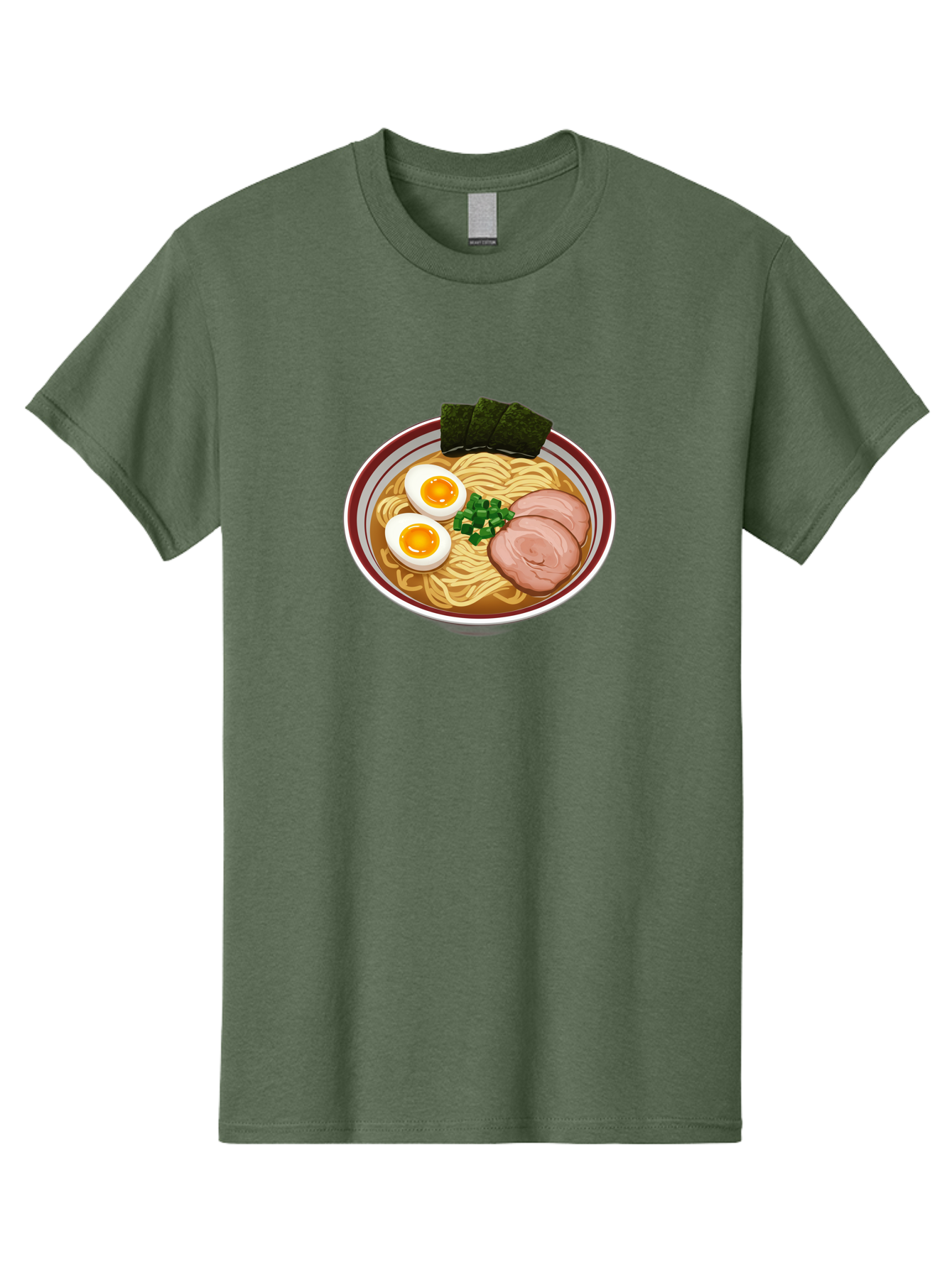 Ramen-13 Men'S Graphic Tee, 100% Cotton, Comfortable Casual Summer Wear, Machine Washable, Bowl Of Ramen, Steaming Hot Noodles, Sliced Pork, Soft-Boiled Egg, Seaweed, Green Onions, Savory Broth, Japanese Cuisine, Comforting Dish, Noodle Soup Bab279 23