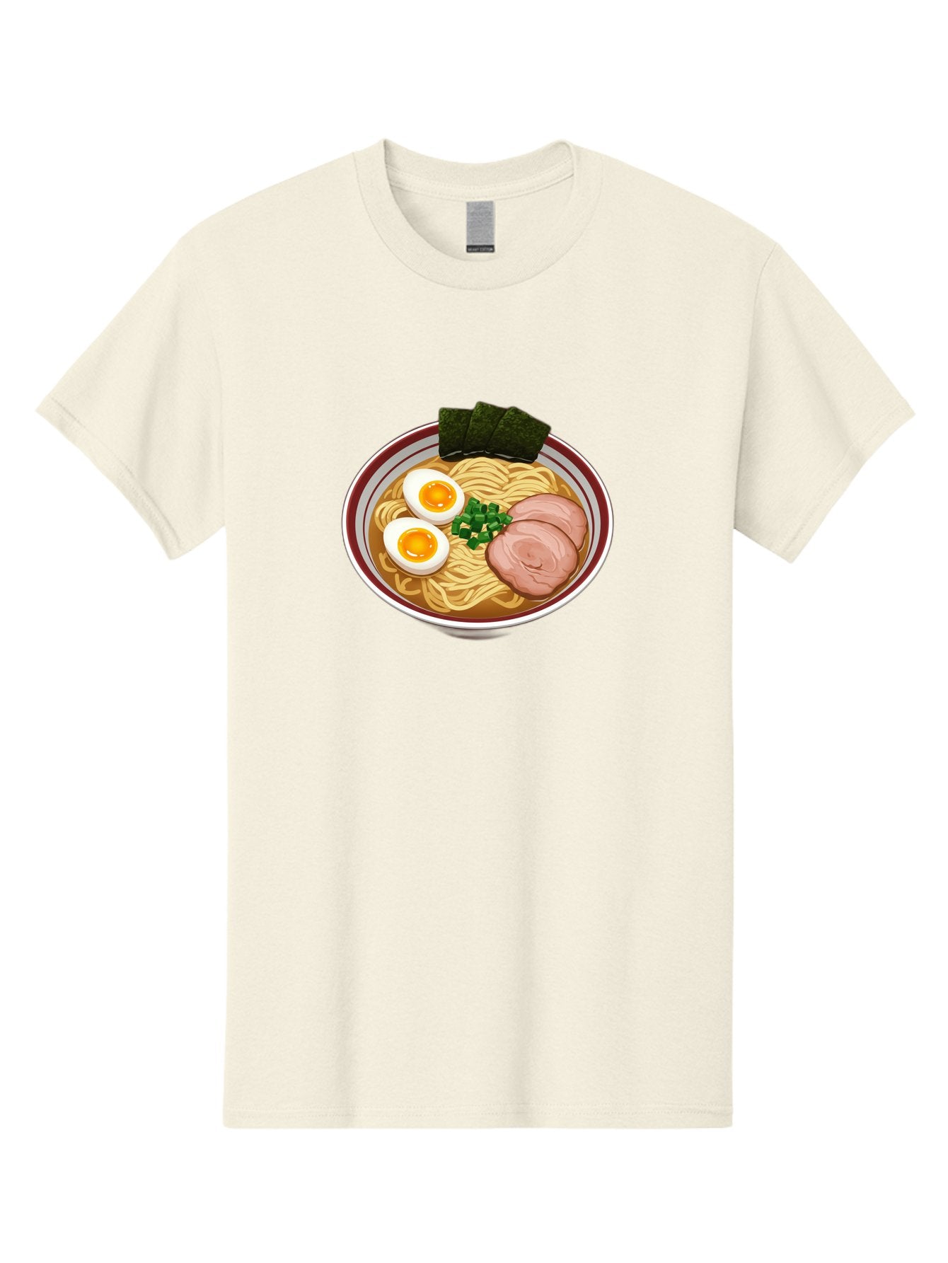 Ramen-13 Men'S Graphic Tee, 100% Cotton, Comfortable Casual Summer Wear, Machine Washable, Bowl Of Ramen, Steaming Hot Noodles, Sliced Pork, Soft-Boiled Egg, Seaweed, Green Onions, Savory Broth, Japanese Cuisine, Comforting Dish, Noodle Soup Bab279 11