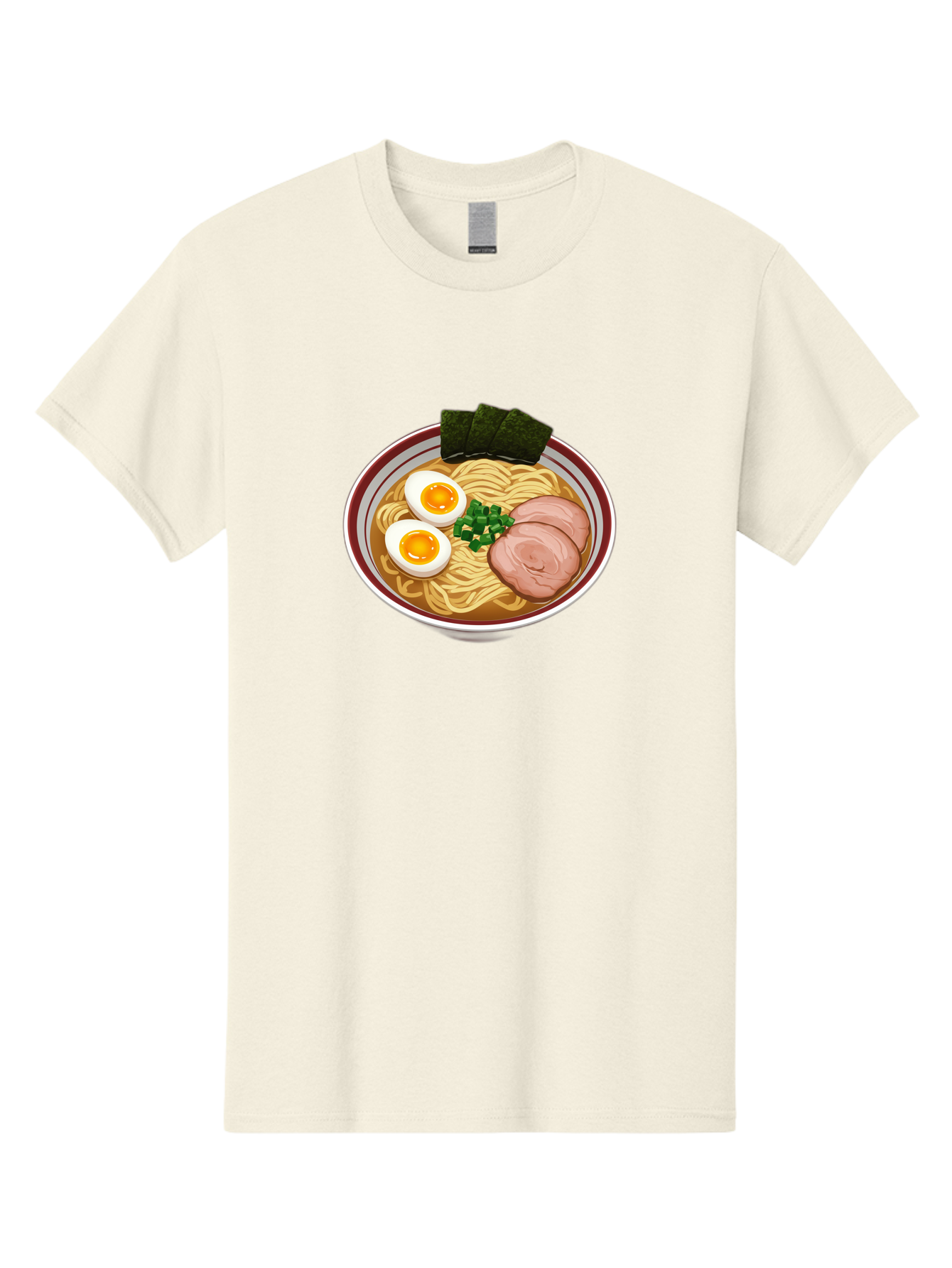 Ramen-13 Men'S Graphic Tee, 100% Cotton, Comfortable Casual Summer Wear, Machine Washable, Bowl Of Ramen, Steaming Hot Noodles, Sliced Pork, Soft-Boiled Egg, Seaweed, Green Onions, Savory Broth, Japanese Cuisine, Comforting Dish, Noodle Soup Bab279 7