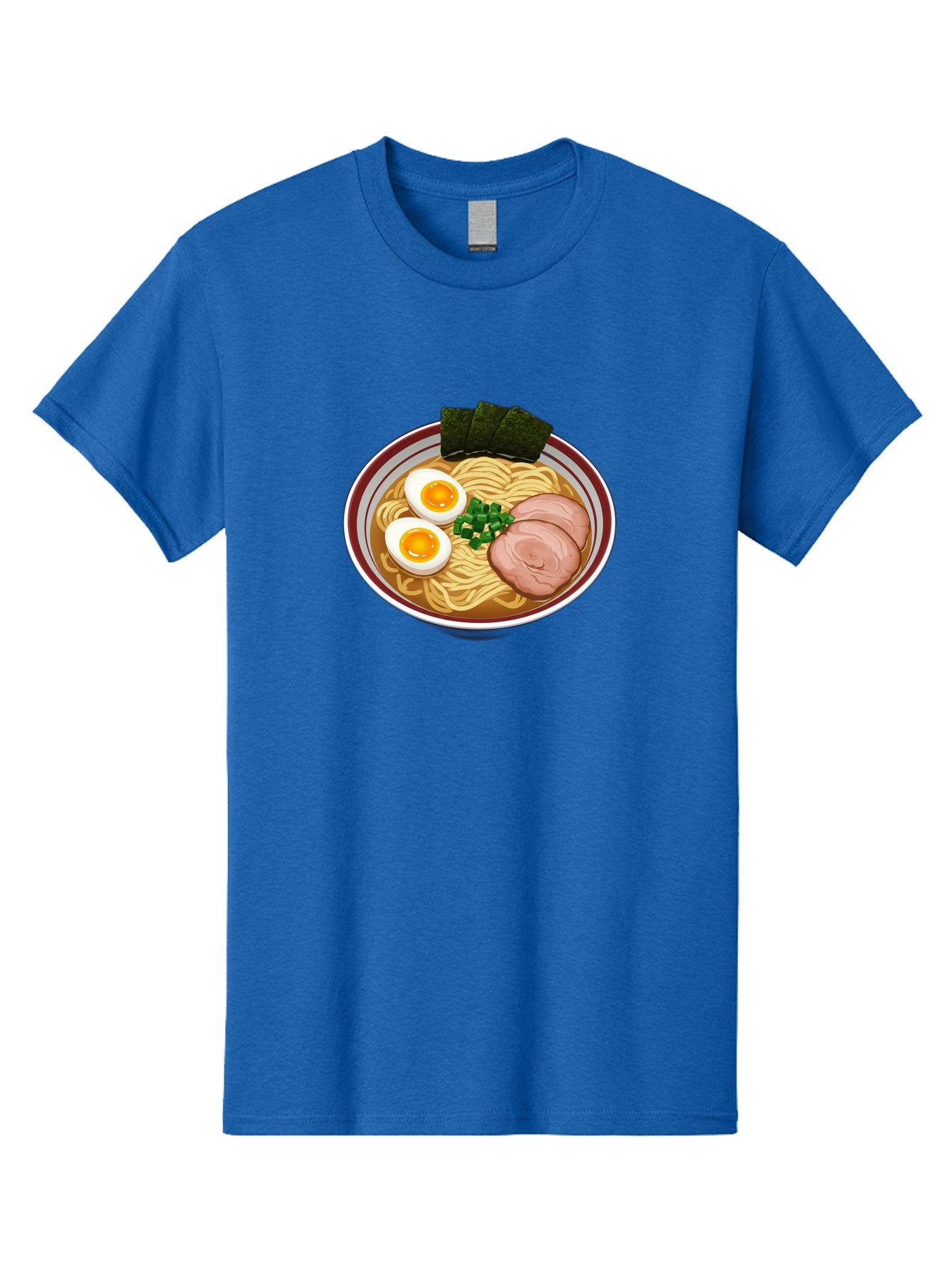 Ramen-13 Men'S Graphic Tee, 100% Cotton, Comfortable Casual Summer Wear, Machine Washable, Bowl Of Ramen, Steaming Hot Noodles, Sliced Pork, Soft-Boiled Egg, Seaweed, Green Onions, Savory Broth, Japanese Cuisine, Comforting Dish, Noodle Soup Bab279 8