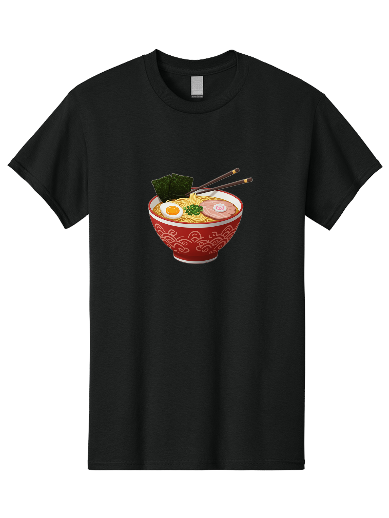 Ramen-14 Men'S Graphic Tee, 100% Cotton, Comfortable Casual Summer Wear, Machine Washable, Ramen Noodles, Japanese Cuisine, Noodle Soup, Boiled Egg, Sliced Pork, Seaweed, Green Onions, Chopsticks, Savory Broth, Asian Food Bab280 7