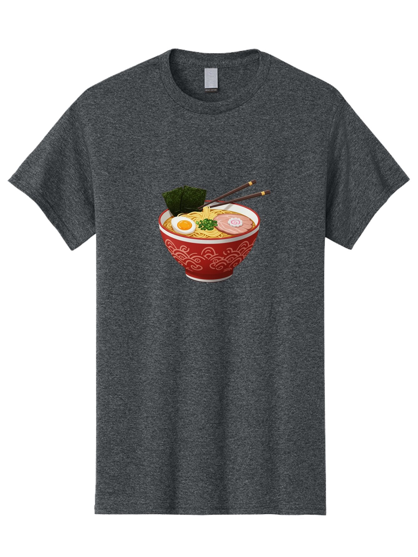 Ramen-14 Men'S Graphic Tee, 100% Cotton, Comfortable Casual Summer Wear, Machine Washable, Ramen Noodles, Japanese Cuisine, Noodle Soup, Boiled Egg, Sliced Pork, Seaweed, Green Onions, Chopsticks, Savory Broth, Asian Food Bab280