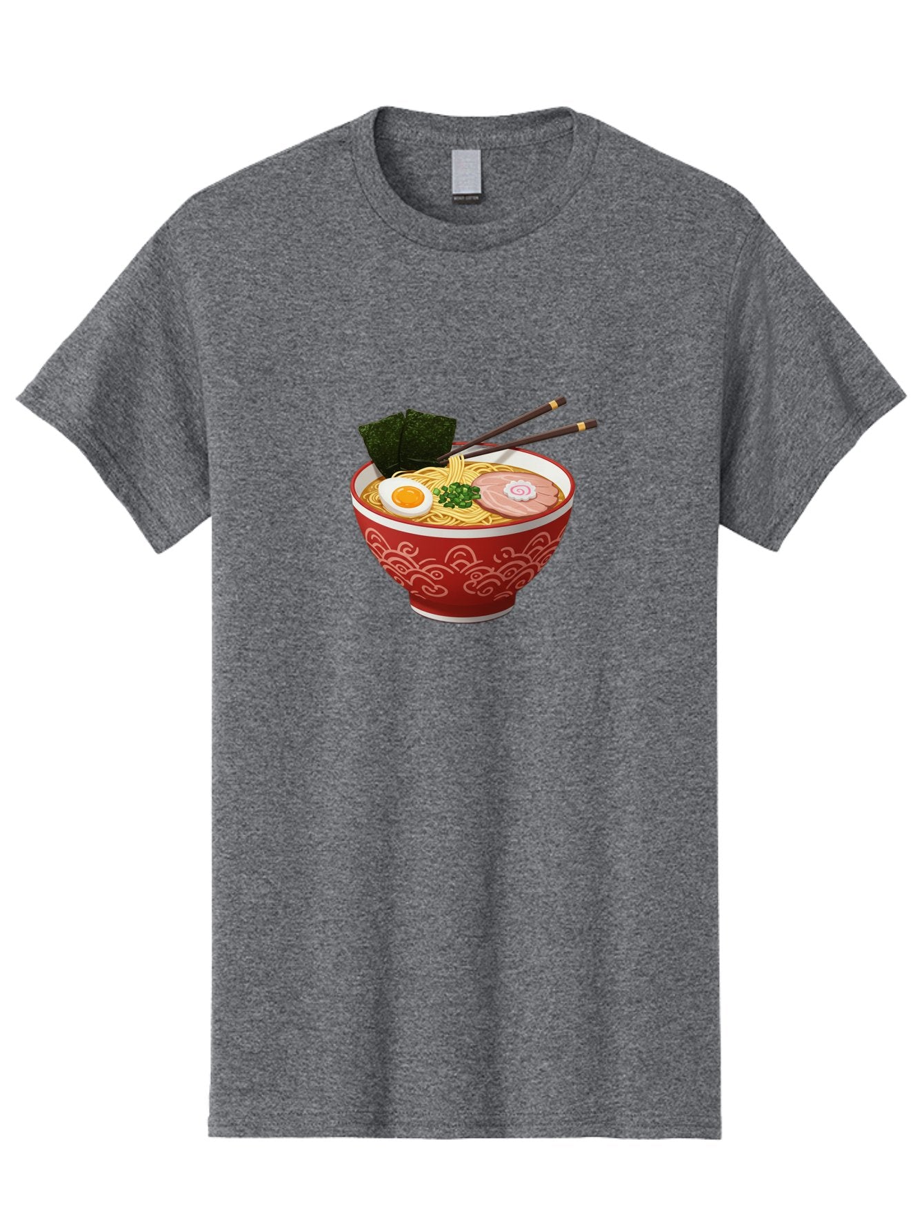 Ramen-14 Men'S Graphic Tee, 100% Cotton, Comfortable Casual Summer Wear, Machine Washable, Ramen Noodles, Japanese Cuisine, Noodle Soup, Boiled Egg, Sliced Pork, Seaweed, Green Onions, Chopsticks, Savory Broth, Asian Food Bab280 15