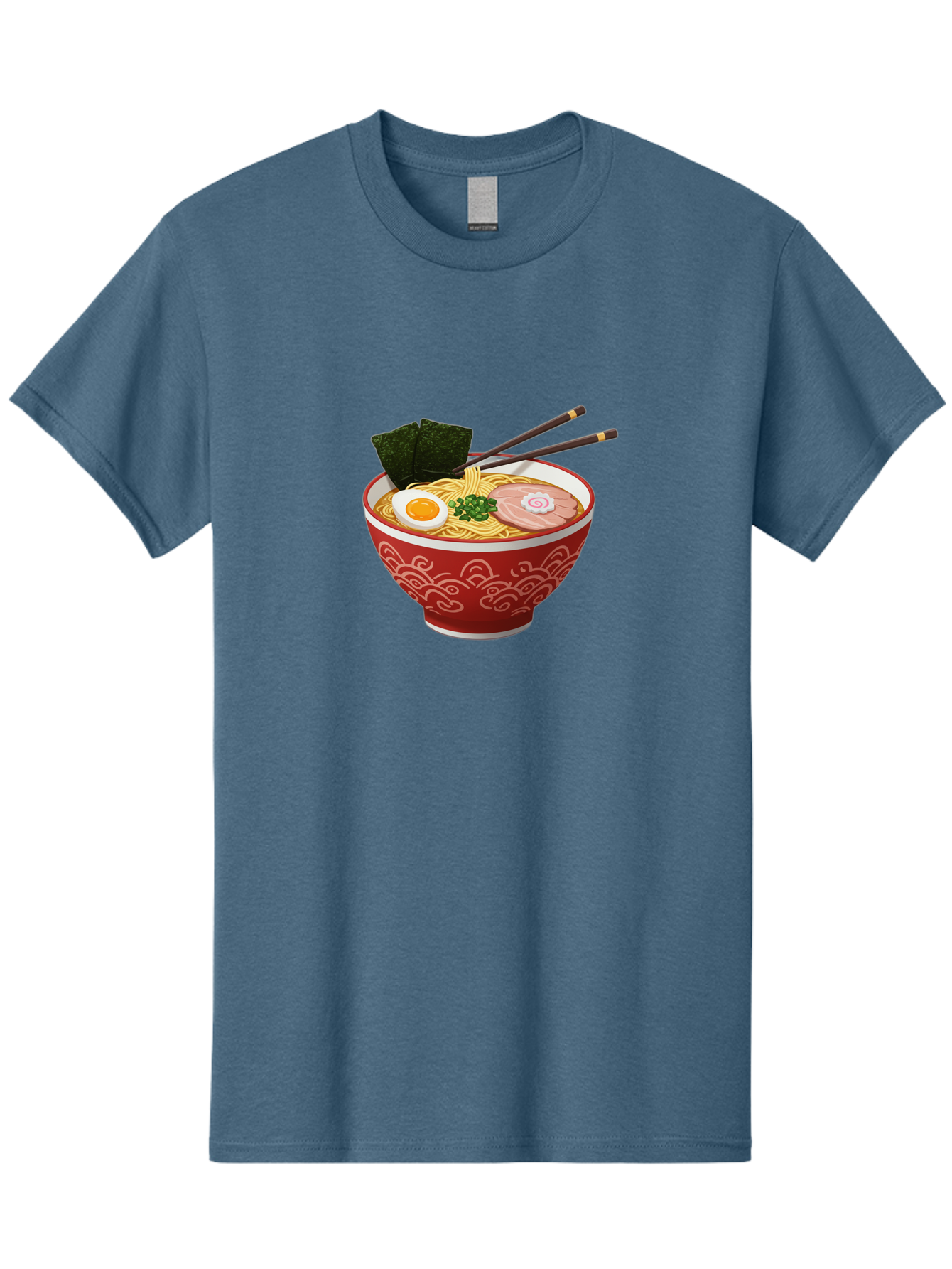 Ramen-14 Men'S Graphic Tee, 100% Cotton, Comfortable Casual Summer Wear, Machine Washable, Ramen Noodles, Japanese Cuisine, Noodle Soup, Boiled Egg, Sliced Pork, Seaweed, Green Onions, Chopsticks, Savory Broth, Asian Food Bab280 15