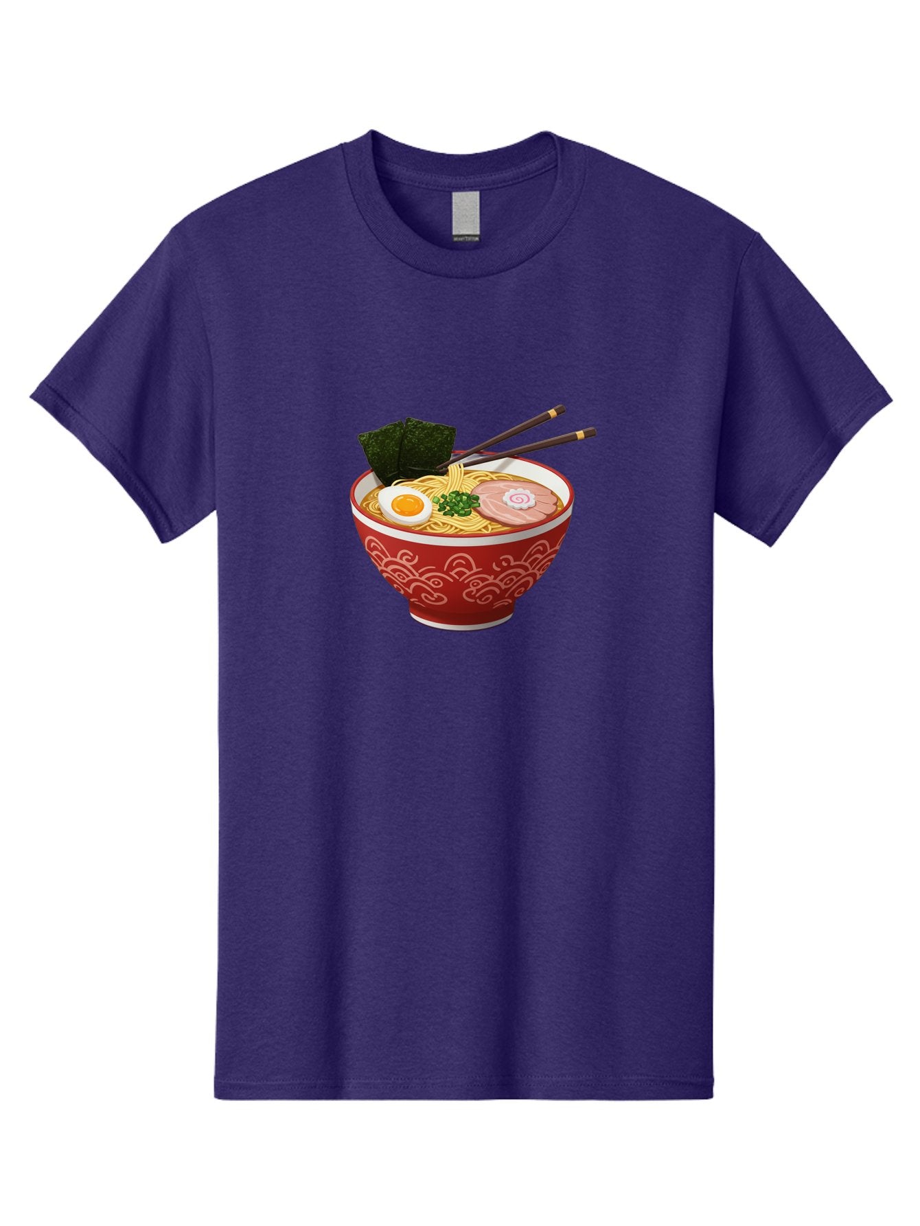 Ramen-14 Men'S Graphic Tee, 100% Cotton, Comfortable Casual Summer Wear, Machine Washable, Ramen Noodles, Japanese Cuisine, Noodle Soup, Boiled Egg, Sliced Pork, Seaweed, Green Onions, Chopsticks, Savory Broth, Asian Food Bab280 10