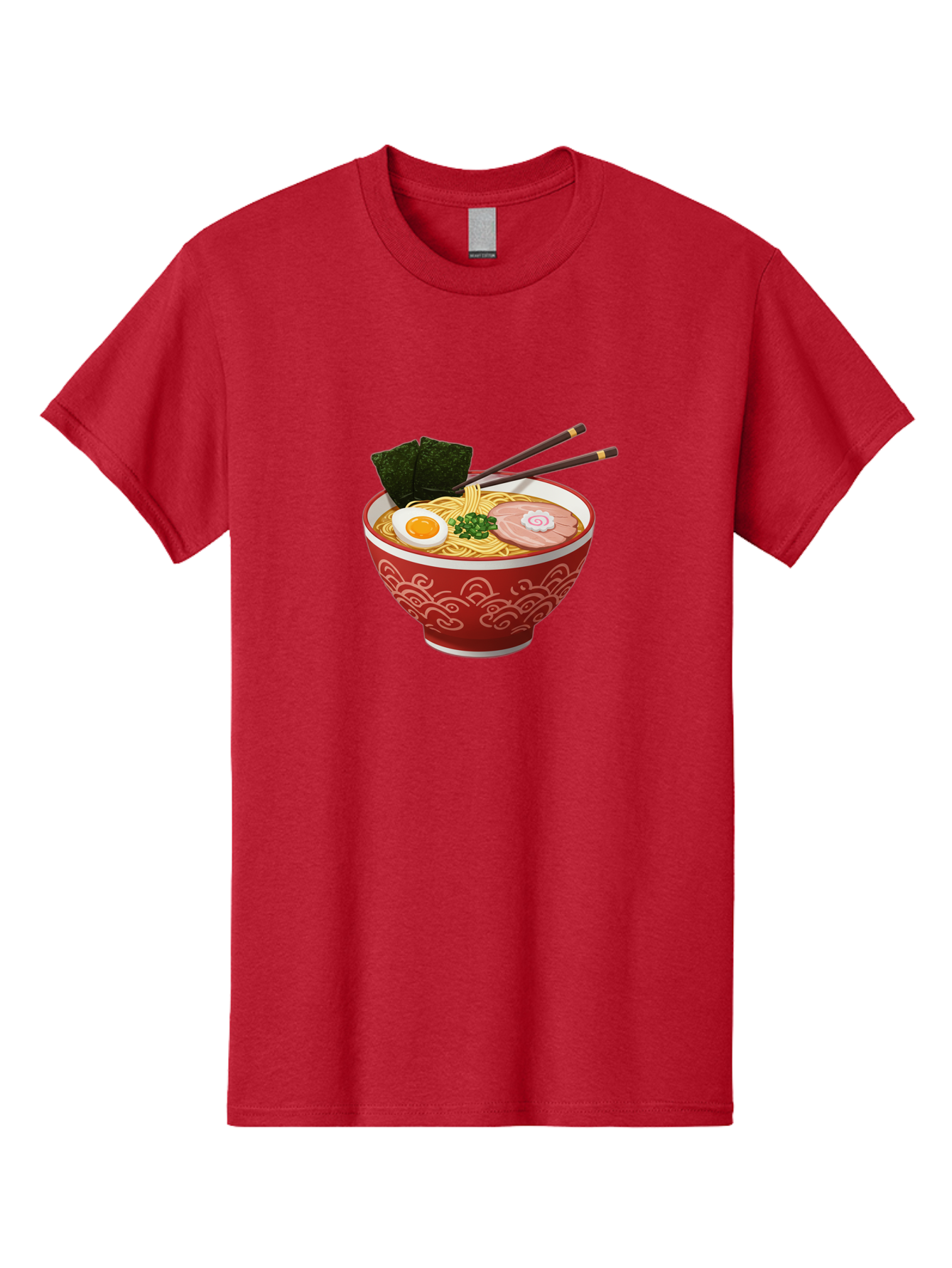 Ramen-14 Men'S Graphic Tee, 100% Cotton, Comfortable Casual Summer Wear, Machine Washable, Ramen Noodles, Japanese Cuisine, Noodle Soup, Boiled Egg, Sliced Pork, Seaweed, Green Onions, Chopsticks, Savory Broth, Asian Food Bab280 21