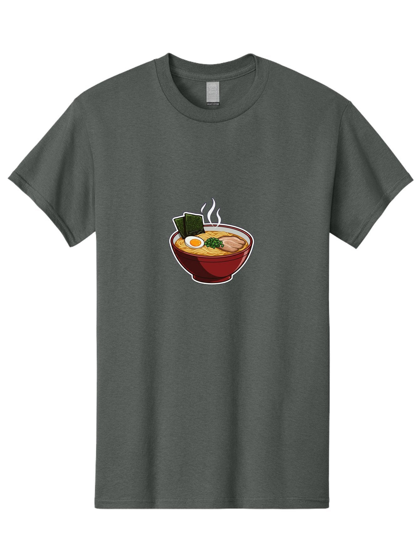 Ramen-15 Men'S Graphic Tee, 100% Cotton, Comfortable Casual Summer Wear, Machine Washable, Steaming Hot Ramen, Japanese Noodle Soup, Boiled Egg, Green Onions, Slices Of Pork, Seaweed, Savory Broth, Asian Cuisine, Comfort Food, Noodle Dishes Bab281 10