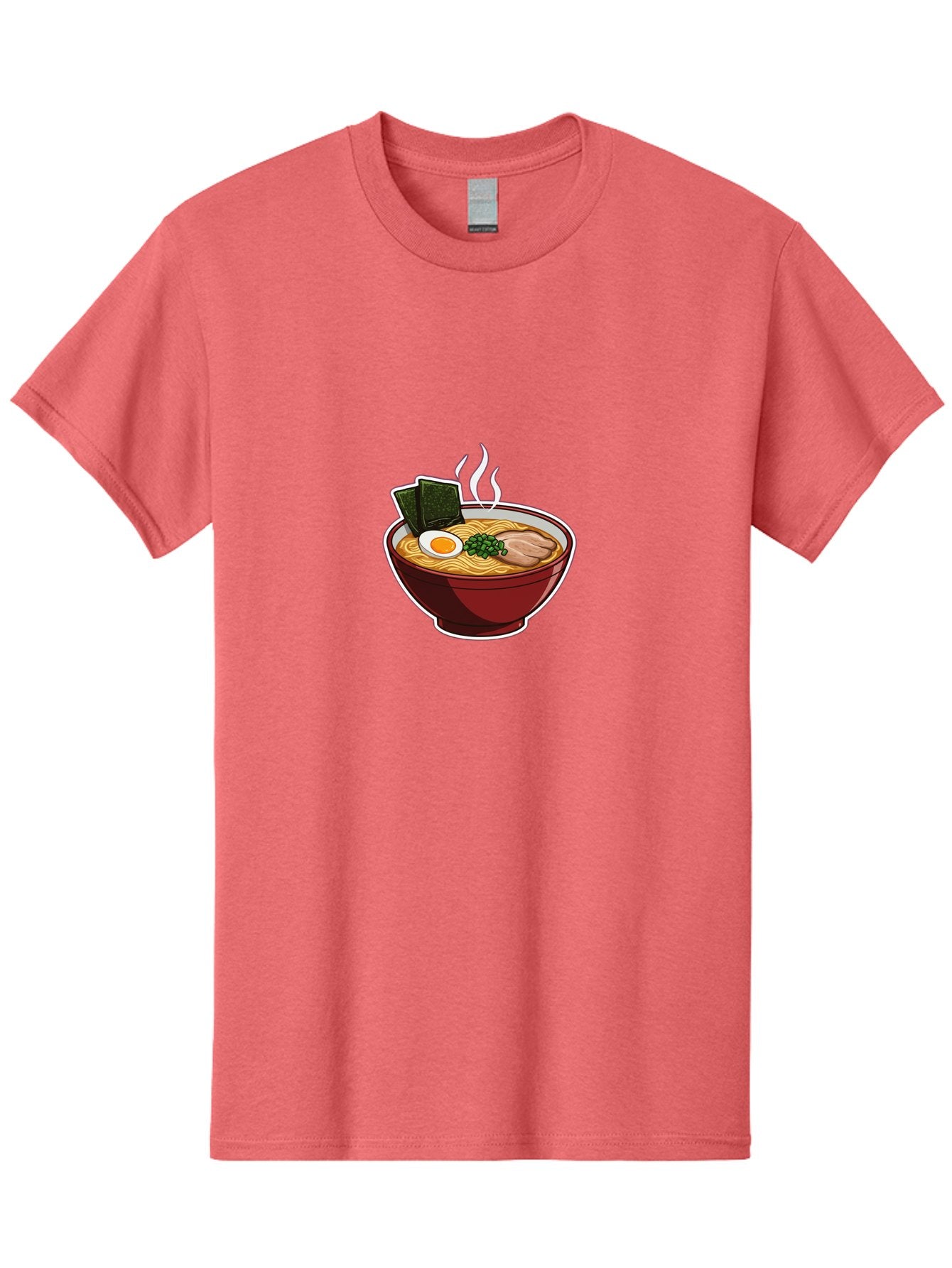 Ramen-15 Men'S Graphic Tee, 100% Cotton, Comfortable Casual Summer Wear, Machine Washable, Steaming Hot Ramen, Japanese Noodle Soup, Boiled Egg, Green Onions, Slices Of Pork, Seaweed, Savory Broth, Asian Cuisine, Comfort Food, Noodle Dishes Bab281 5