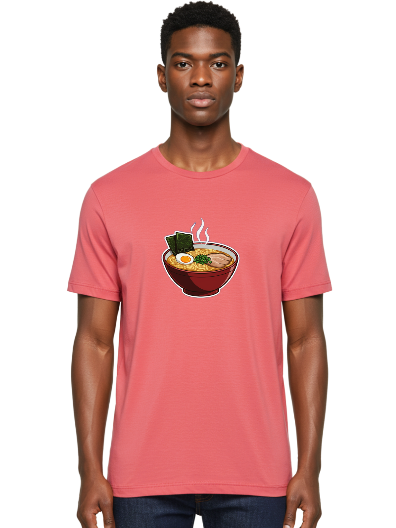 Ramen-15 Men'S Graphic Tee, 100% Cotton, Comfortable Casual Summer Wear, Machine Washable, Steaming Hot Ramen, Japanese Noodle Soup, Boiled Egg, Green Onions, Slices Of Pork, Seaweed, Savory Broth, Asian Cuisine, Comfort Food, Noodle Dishes Bab281 16