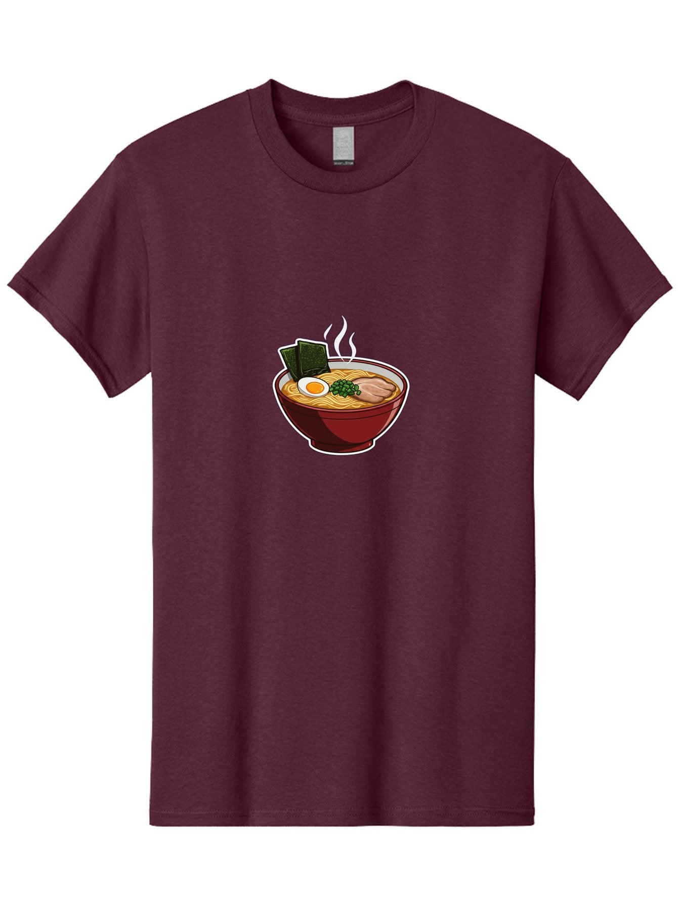 Ramen-15 Men'S Graphic Tee, 100% Cotton, Comfortable Casual Summer Wear, Machine Washable, Steaming Hot Ramen, Japanese Noodle Soup, Boiled Egg, Green Onions, Slices Of Pork, Seaweed, Savory Broth, Asian Cuisine, Comfort Food, Noodle Dishes Bab281 6