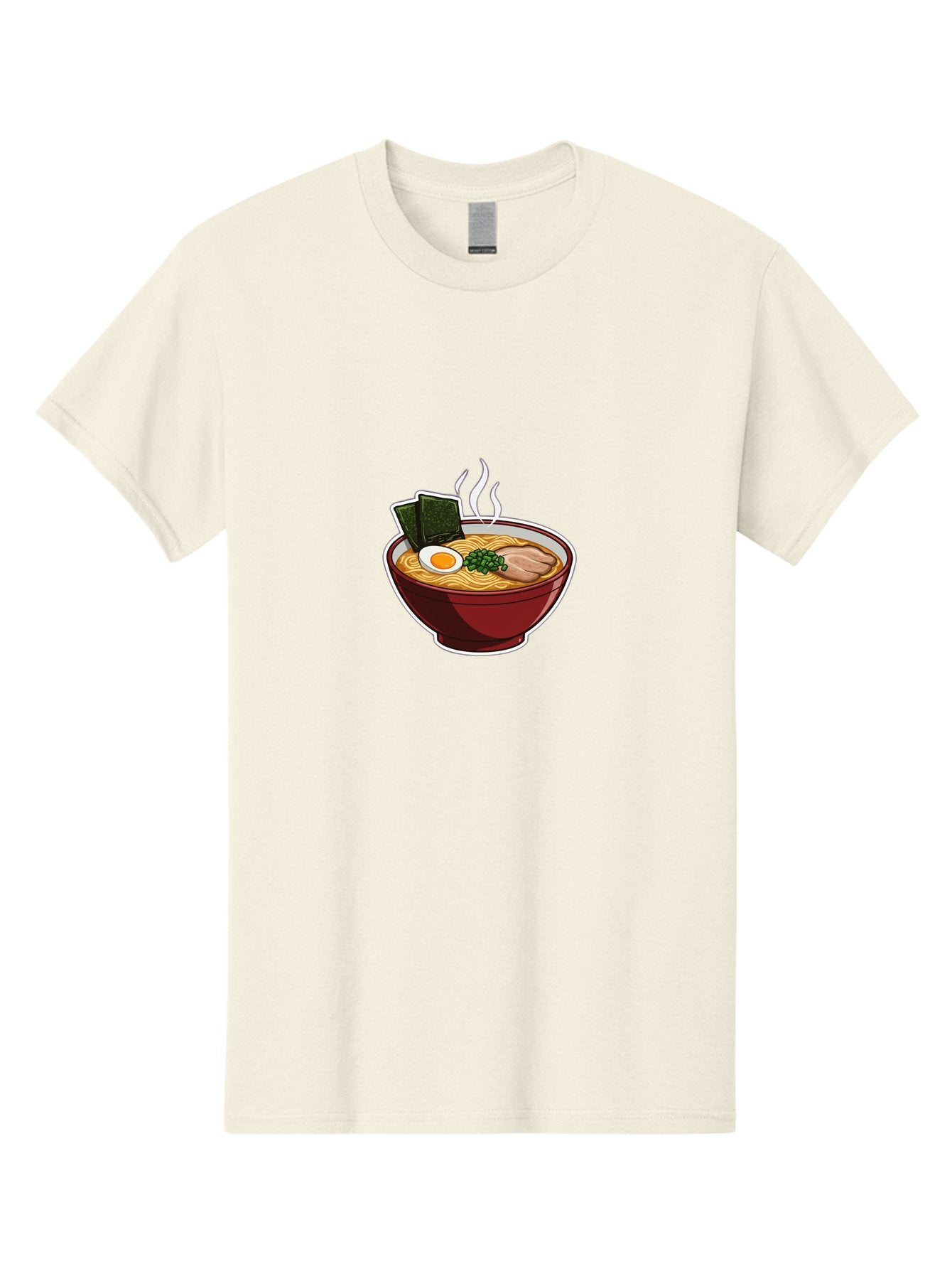 Ramen-15 Men'S Graphic Tee, 100% Cotton, Comfortable Casual Summer Wear, Machine Washable, Steaming Hot Ramen, Japanese Noodle Soup, Boiled Egg, Green Onions, Slices Of Pork, Seaweed, Savory Broth, Asian Cuisine, Comfort Food, Noodle Dishes Bab281 15