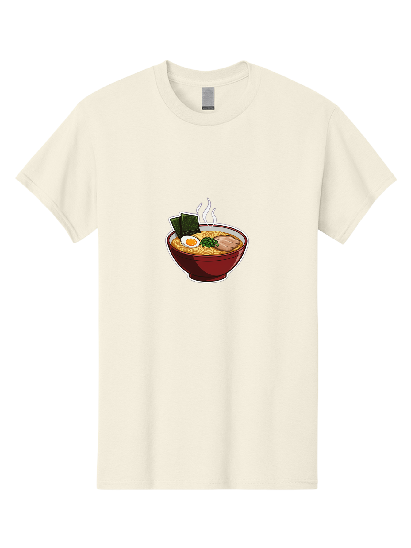 Ramen-15 Men'S Graphic Tee, 100% Cotton, Comfortable Casual Summer Wear, Machine Washable, Steaming Hot Ramen, Japanese Noodle Soup, Boiled Egg, Green Onions, Slices Of Pork, Seaweed, Savory Broth, Asian Cuisine, Comfort Food, Noodle Dishes Bab281