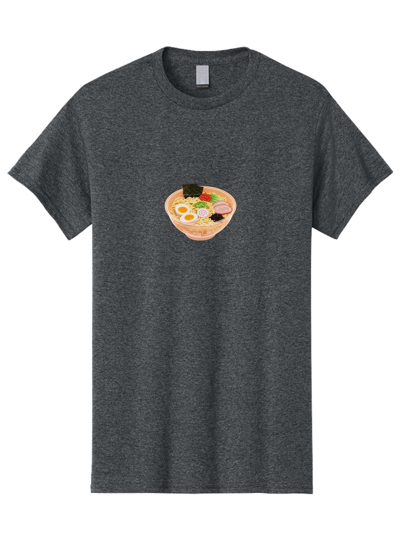 Ramen-2 Men'S Graphic Tee, 100% Cotton, Comfortable Casual Summer Wear, Machine Washable, Steaming Bowl Of Ramen, Noodles, Boiled Egg, Sliced Pork, Green Onions, Seaweed, Red Pepper, Savory Dish, Asian Cuisine, Comfort Food, Delicious Meal, Bab282 5