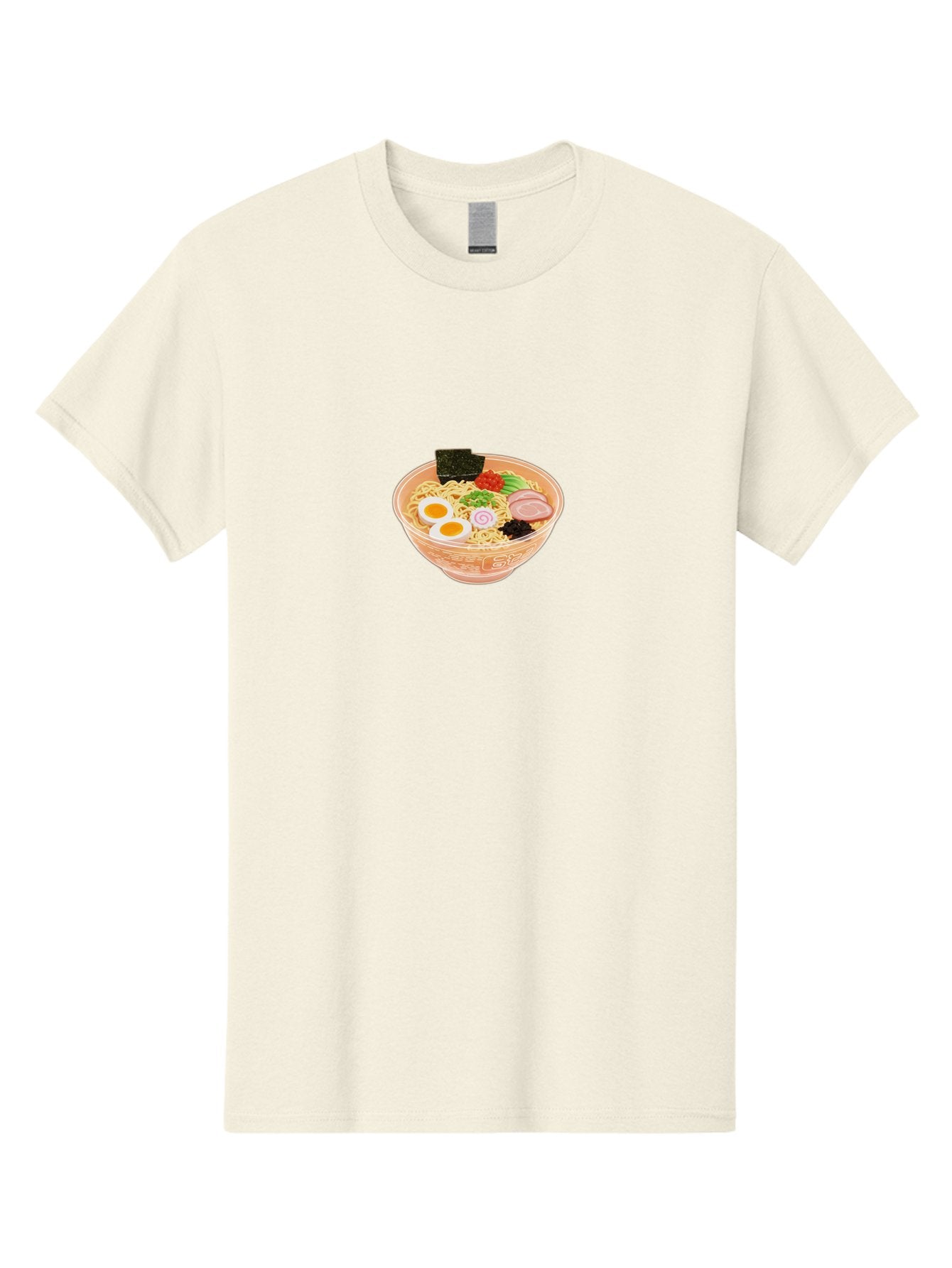 Ramen-2 Men'S Graphic Tee, 100% Cotton, Comfortable Casual Summer Wear, Machine Washable, Steaming Bowl Of Ramen, Noodles, Boiled Egg, Sliced Pork, Green Onions, Seaweed, Red Pepper, Savory Dish, Asian Cuisine, Comfort Food, Delicious Meal, Bab282 3