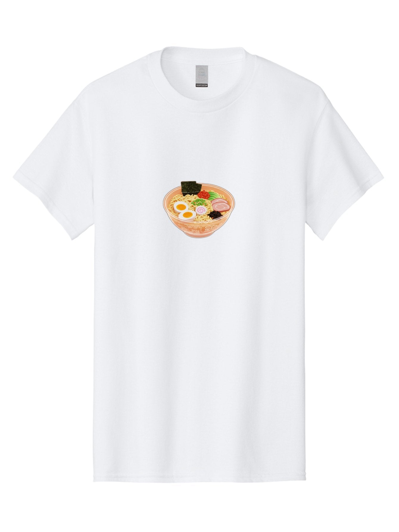 Ramen-2 Men'S Graphic Tee, 100% Cotton, Comfortable Casual Summer Wear, Machine Washable, Steaming Bowl Of Ramen, Noodles, Boiled Egg, Sliced Pork, Green Onions, Seaweed, Red Pepper, Savory Dish, Asian Cuisine, Comfort Food, Delicious Meal, Bab282 4