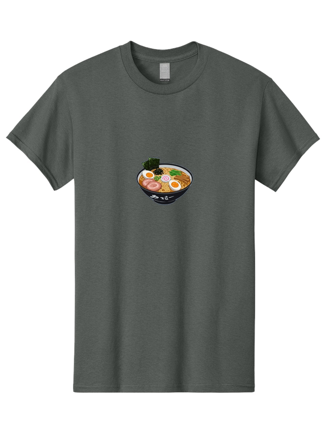 Ramen-3 Men'S Graphic Tee, 100% Cotton, Comfortable Casual Summer Wear, Machine Washable, Ramen Noodles, Japanese Cuisine, Hearty Bowl, Savory Broth, Boiled Egg, Sliced Pork, Green Onions, Seaweed, Asian Food, Comfort Food, Noodle Soup Bab283