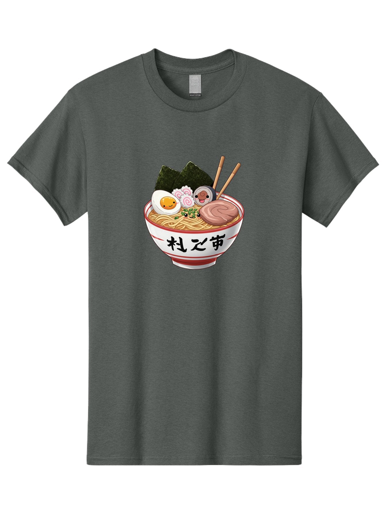 Ramen-4 Men'S Graphic Tee, 100% Cotton, Comfortable Casual Summer Wear, Machine Washable, Steaming Hot Ramen, Delicious Asian Noodle Soup, Appetizing Meal, Japanese Cuisine, Savory Flavors, Tasty Ingredients, Cartoon Style, Cute Food, Noodles, Bab284 4