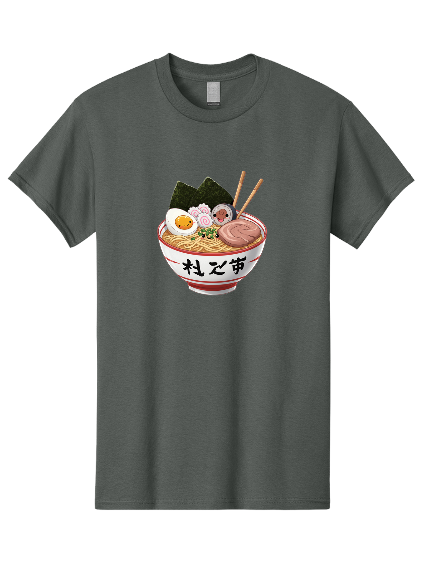 Ramen-4 Men'S Graphic Tee, 100% Cotton, Comfortable Casual Summer Wear, Machine Washable, Steaming Hot Ramen, Delicious Asian Noodle Soup, Appetizing Meal, Japanese Cuisine, Savory Flavors, Tasty Ingredients, Cartoon Style, Cute Food, Noodles, Bab284 23