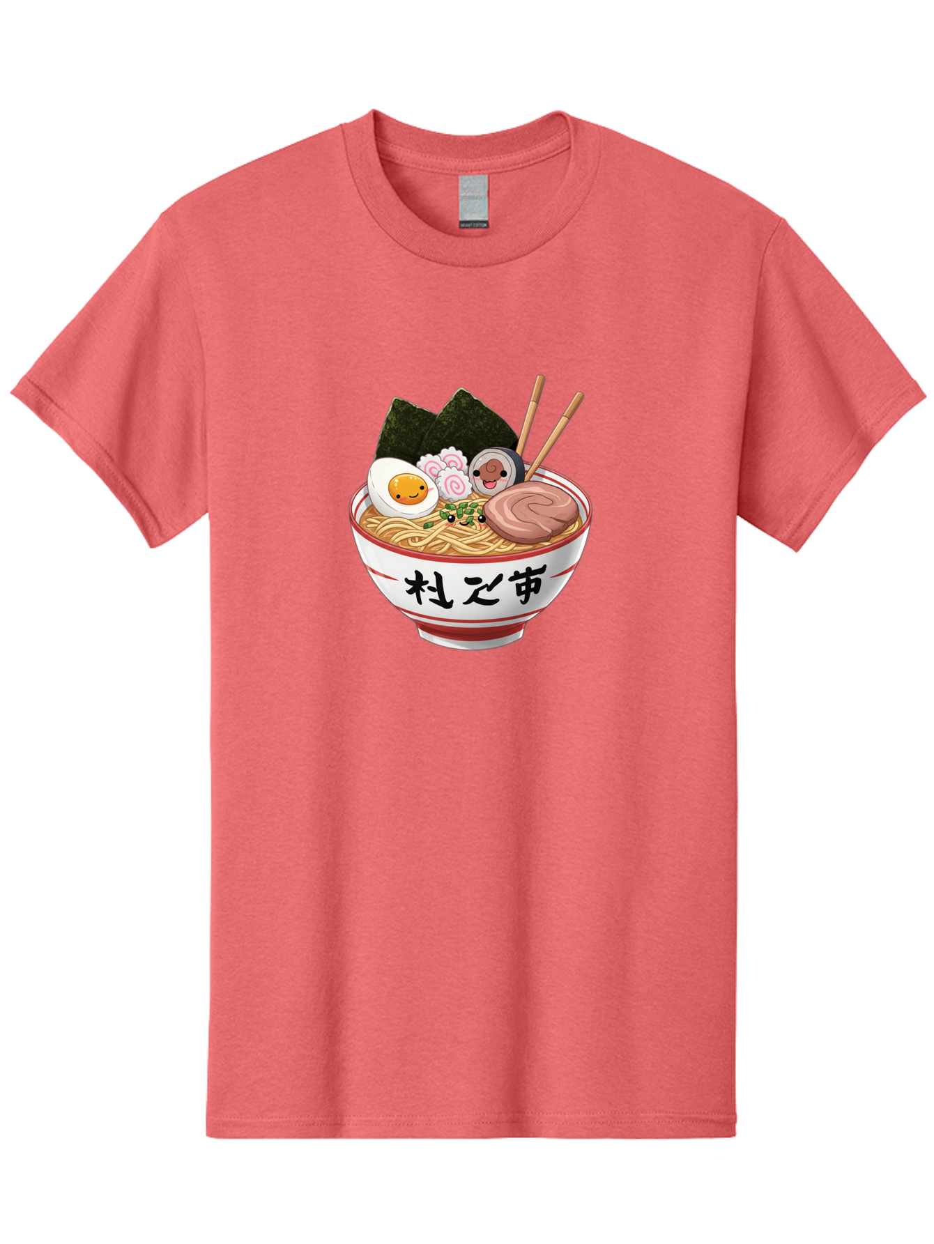 Ramen-4 Men'S Graphic Tee, 100% Cotton, Comfortable Casual Summer Wear, Machine Washable, Steaming Hot Ramen, Delicious Asian Noodle Soup, Appetizing Meal, Japanese Cuisine, Savory Flavors, Tasty Ingredients, Cartoon Style, Cute Food, Noodles, Bab284 11