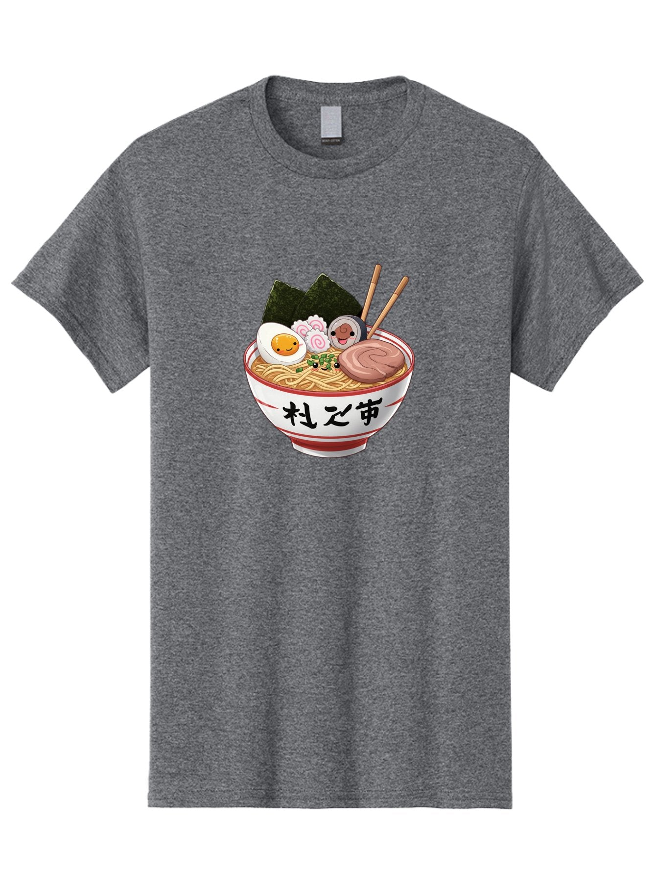 Ramen-4 Men'S Graphic Tee, 100% Cotton, Comfortable Casual Summer Wear, Machine Washable, Steaming Hot Ramen, Delicious Asian Noodle Soup, Appetizing Meal, Japanese Cuisine, Savory Flavors, Tasty Ingredients, Cartoon Style, Cute Food, Noodles, Bab284 6
