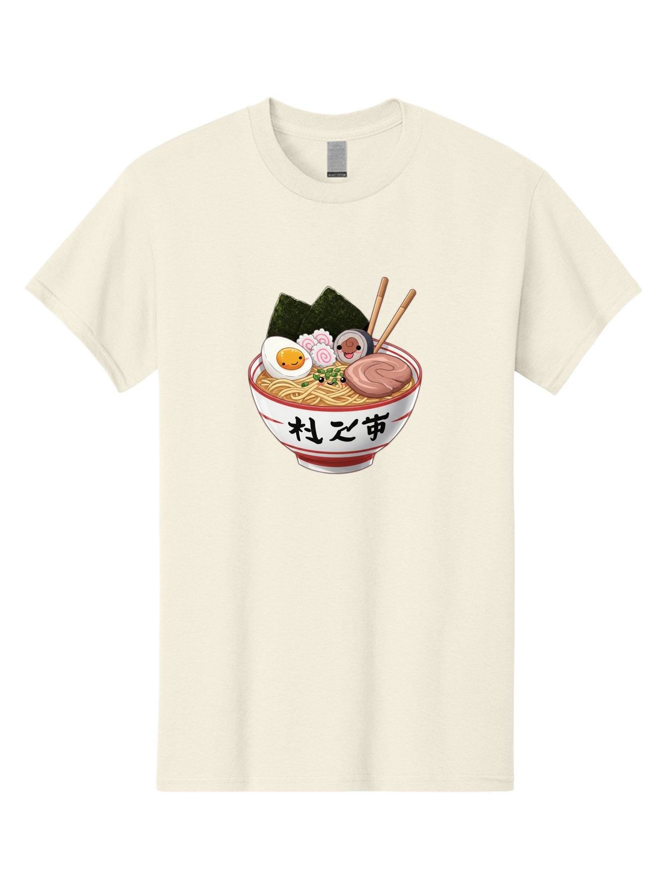 Ramen-4 Men'S Graphic Tee, 100% Cotton, Comfortable Casual Summer Wear, Machine Washable, Steaming Hot Ramen, Delicious Asian Noodle Soup, Appetizing Meal, Japanese Cuisine, Savory Flavors, Tasty Ingredients, Cartoon Style, Cute Food, Noodles, Bab284 5