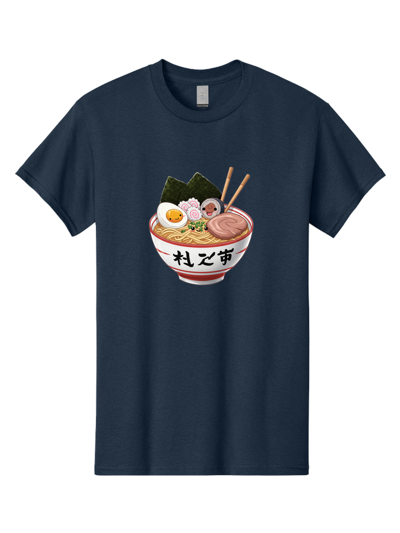 Ramen-4 Men'S Graphic Tee, 100% Cotton, Comfortable Casual Summer Wear, Machine Washable, Steaming Hot Ramen, Delicious Asian Noodle Soup, Appetizing Meal, Japanese Cuisine, Savory Flavors, Tasty Ingredients, Cartoon Style, Cute Food, Noodles, Bab284 7