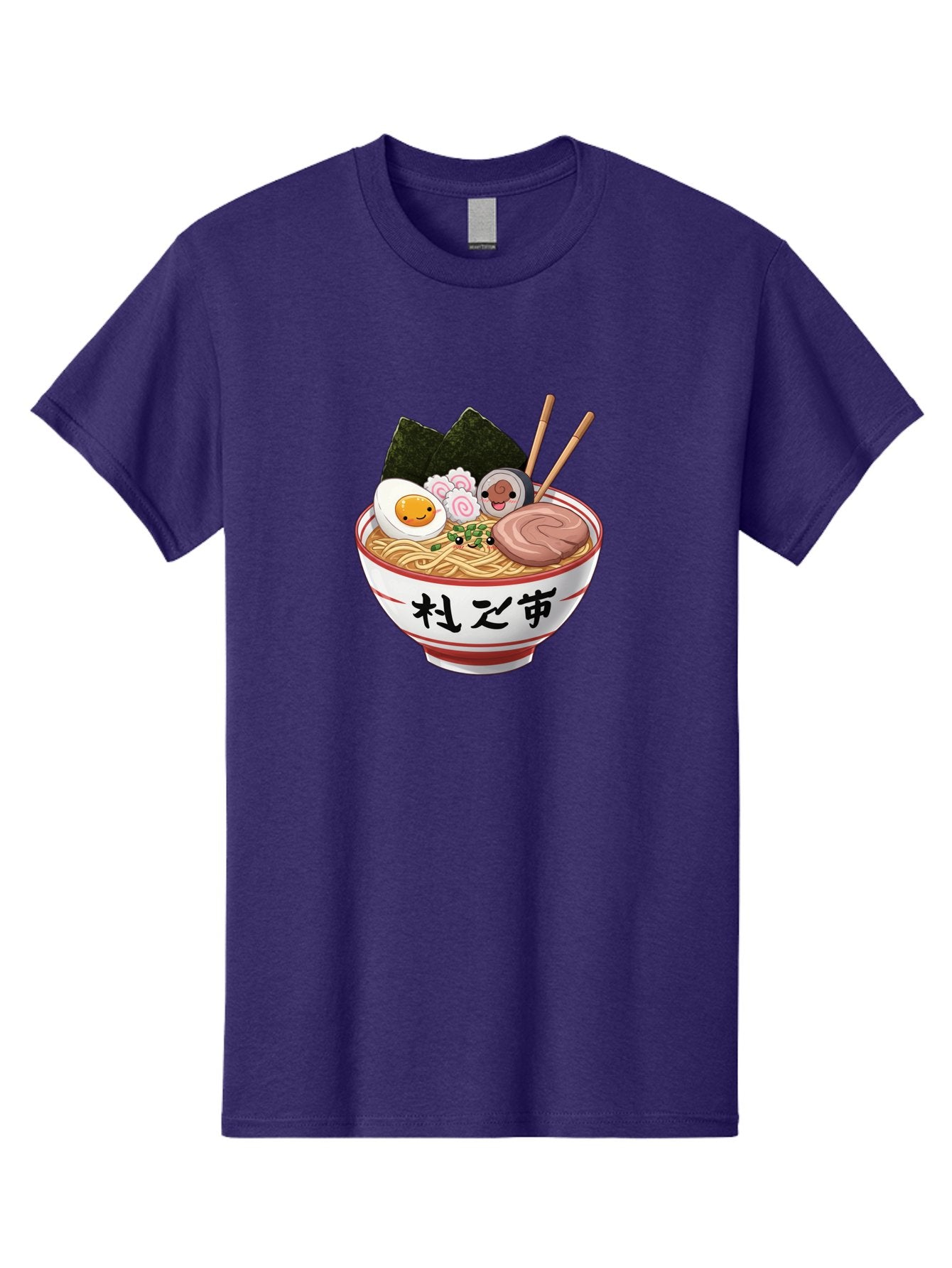 Ramen-4 Men'S Graphic Tee, 100% Cotton, Comfortable Casual Summer Wear, Machine Washable, Steaming Hot Ramen, Delicious Asian Noodle Soup, Appetizing Meal, Japanese Cuisine, Savory Flavors, Tasty Ingredients, Cartoon Style, Cute Food, Noodles, Bab284 12