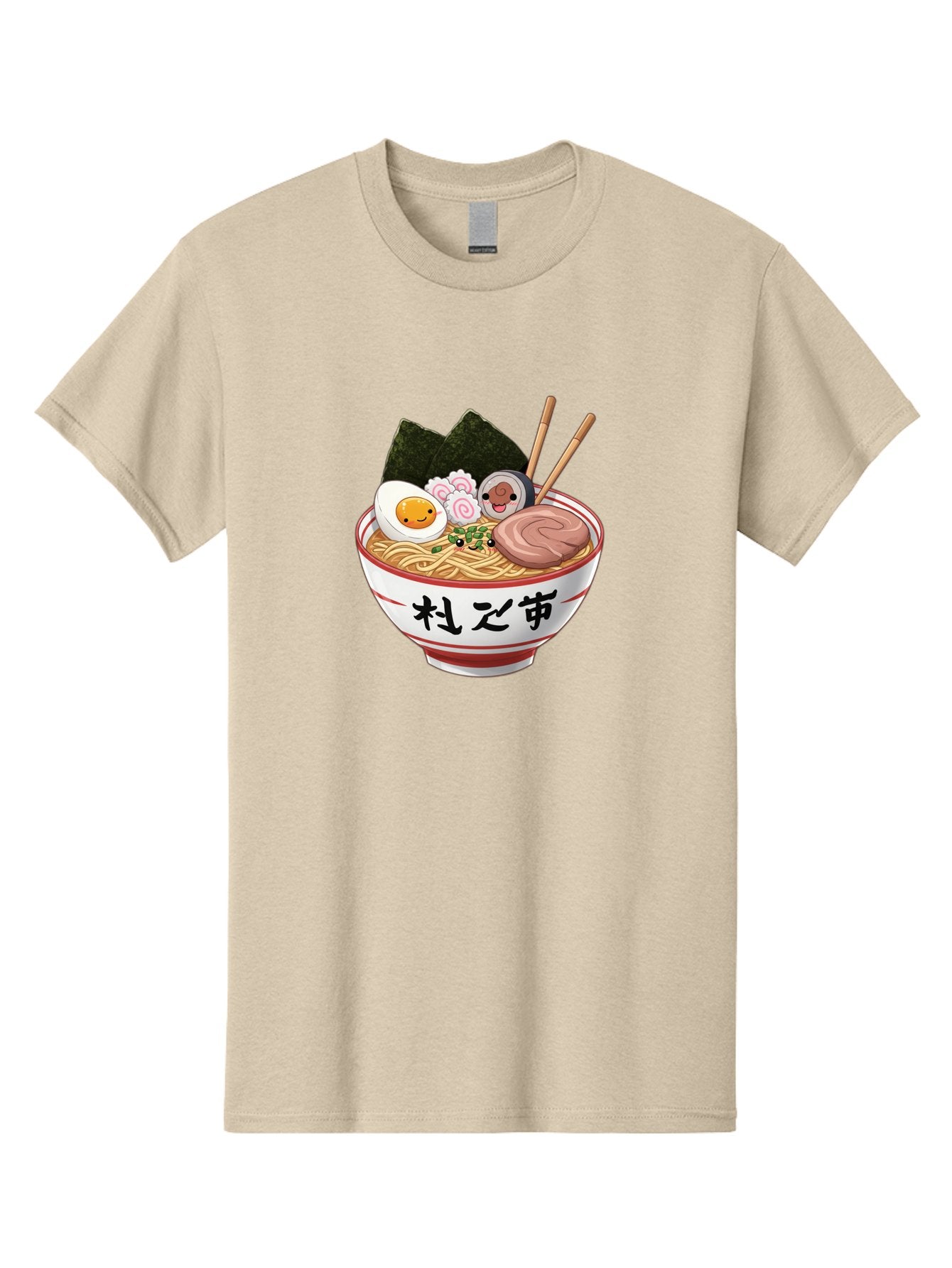 Ramen-4 Men'S Graphic Tee, 100% Cotton, Comfortable Casual Summer Wear, Machine Washable, Steaming Hot Ramen, Delicious Asian Noodle Soup, Appetizing Meal, Japanese Cuisine, Savory Flavors, Tasty Ingredients, Cartoon Style, Cute Food, Noodles, Bab284 10