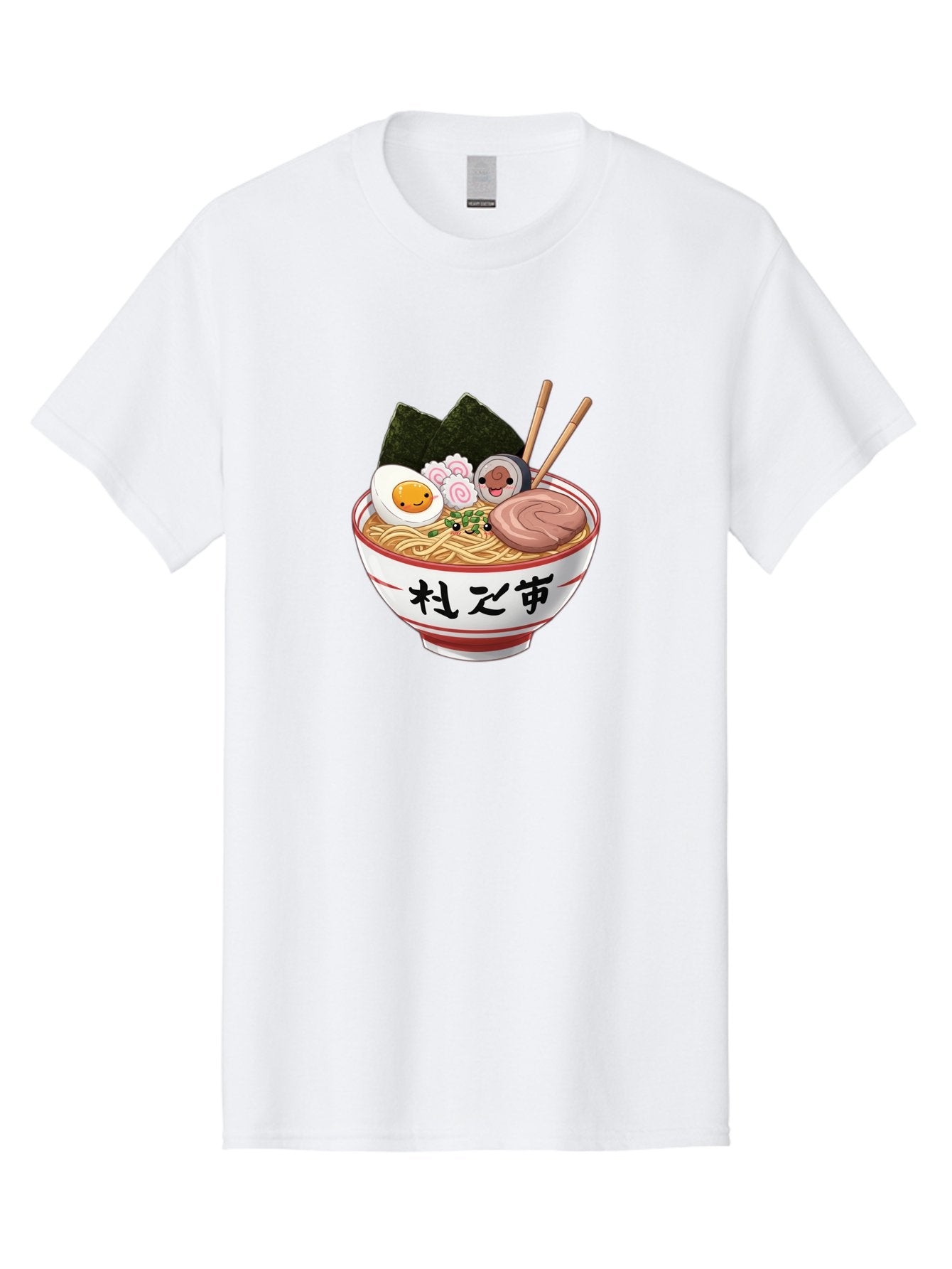 Ramen-4 Men'S Graphic Tee, 100% Cotton, Comfortable Casual Summer Wear, Machine Washable, Steaming Hot Ramen, Delicious Asian Noodle Soup, Appetizing Meal, Japanese Cuisine, Savory Flavors, Tasty Ingredients, Cartoon Style, Cute Food, Noodles, Bab284 14