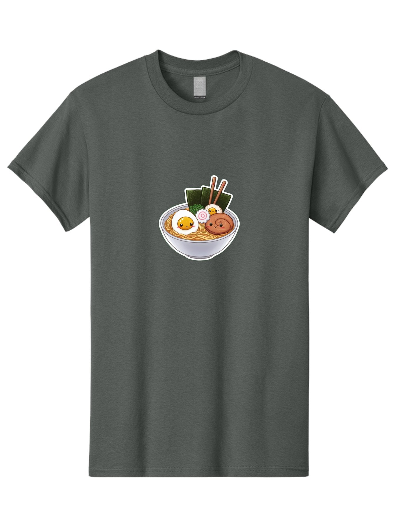 Ramen-5 Men'S Graphic Tee, 100% Cotton, Comfortable Casual Summer Wear, Machine Washable, Ramen Noodles, Cartoon Egg, Boiled Egg, Smiling Egg, Seaweed, Chopsticks, Cartoon Ramen, Japanese Food, Animated Meal, Noodle Soup Bab285 14