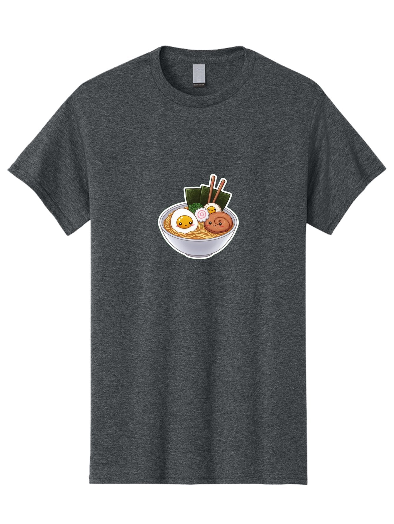 Ramen-5 Men'S Graphic Tee, 100% Cotton, Comfortable Casual Summer Wear, Machine Washable, Ramen Noodles, Cartoon Egg, Boiled Egg, Smiling Egg, Seaweed, Chopsticks, Cartoon Ramen, Japanese Food, Animated Meal, Noodle Soup Bab285 12